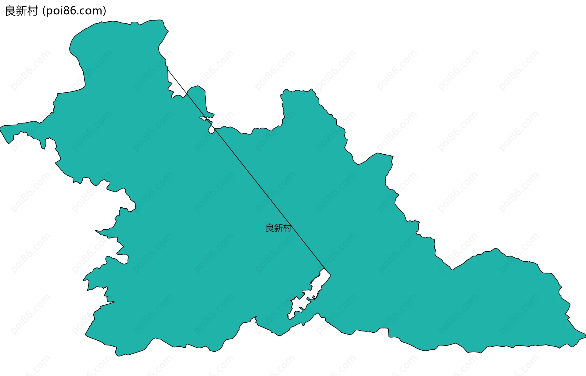 良新村边界地图