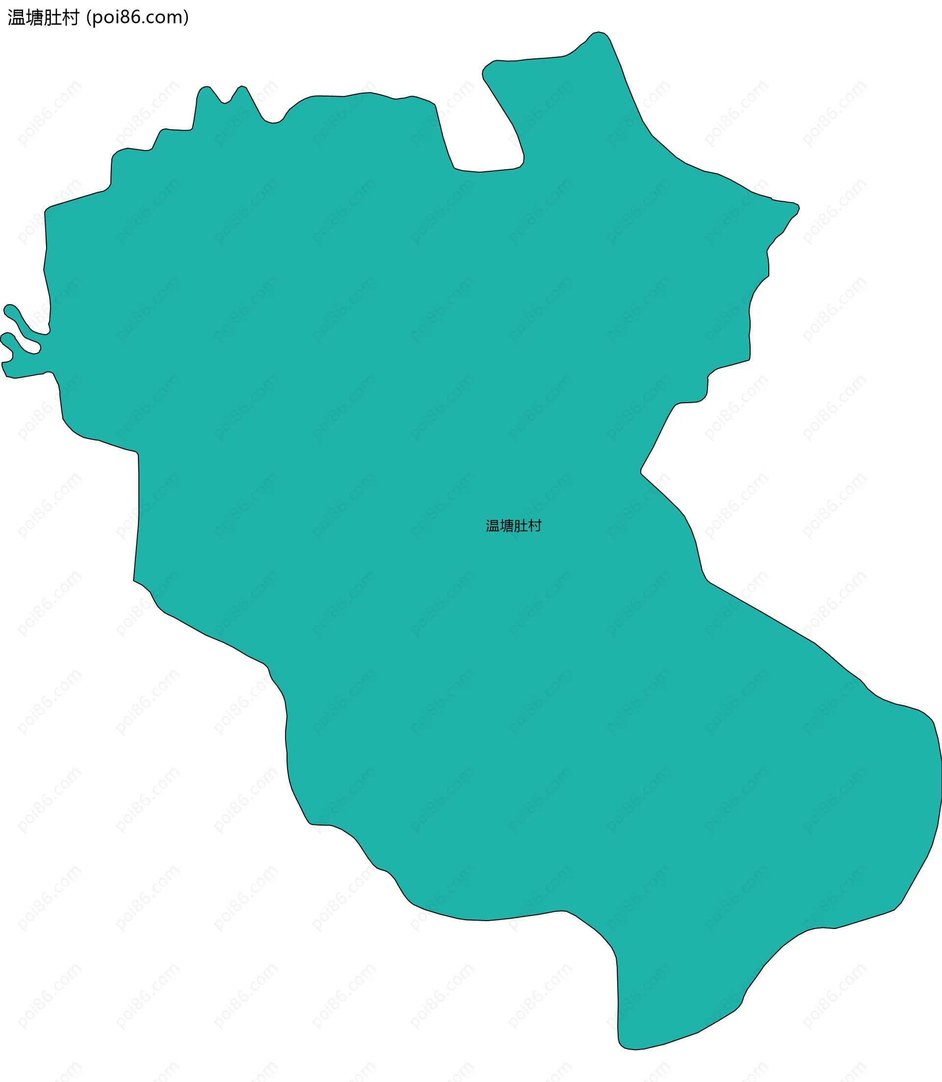 温塘肚村边界地图