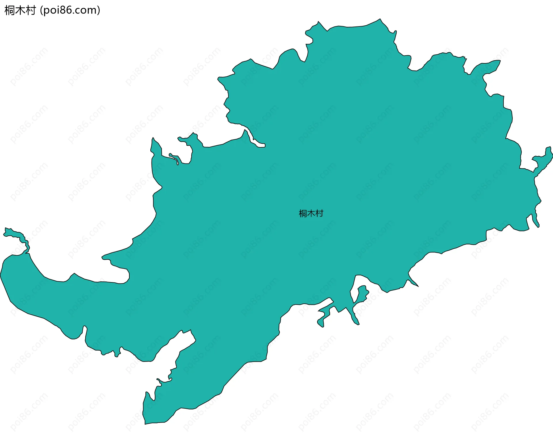 桐木村边界地图