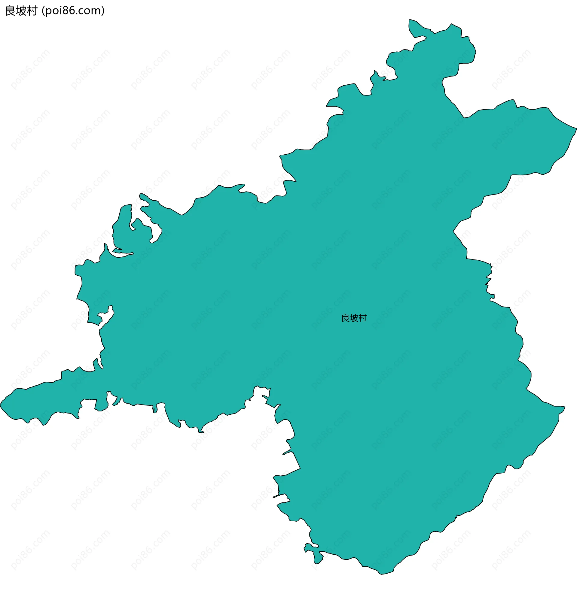 良坡村边界地图