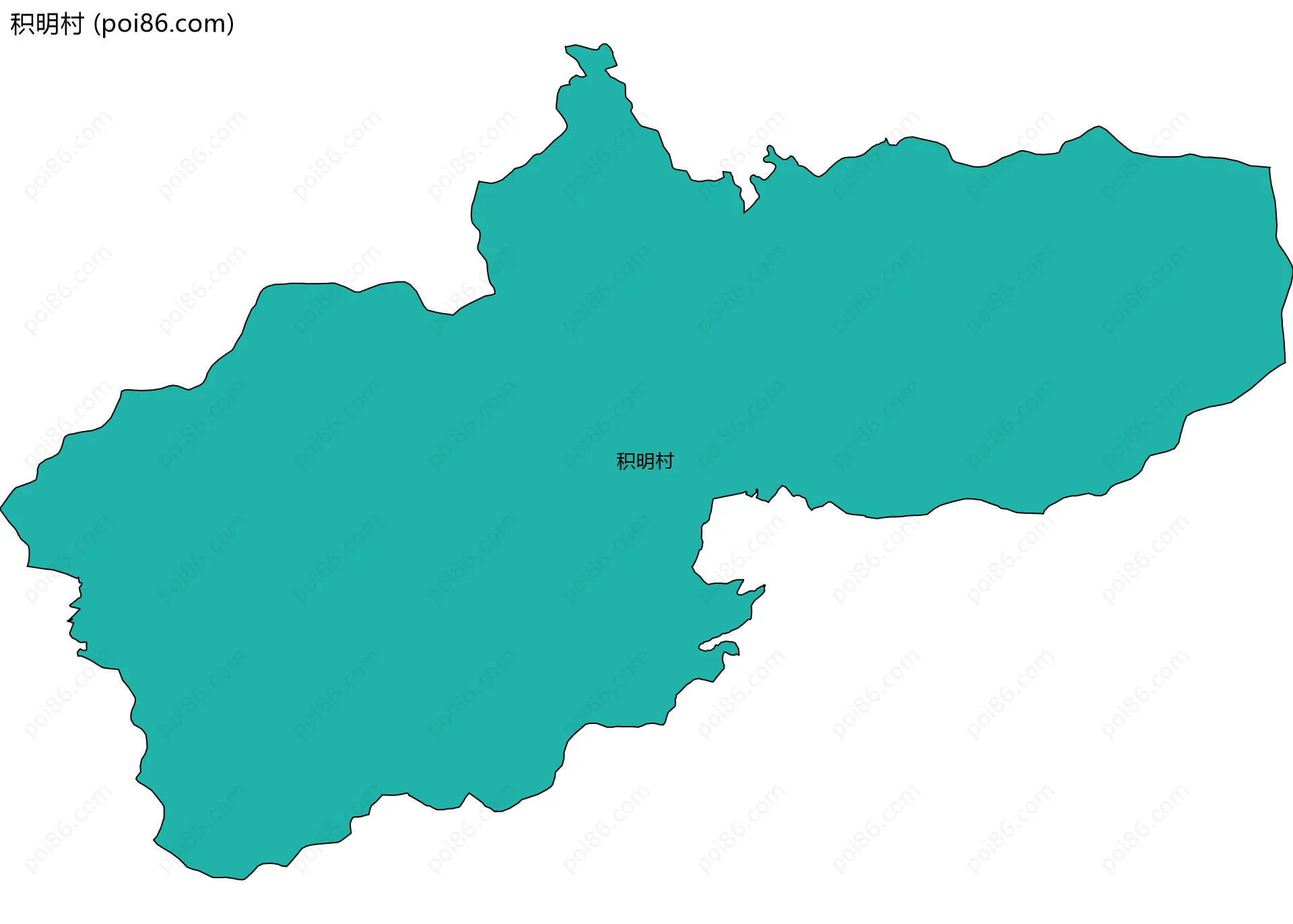 积明村边界地图