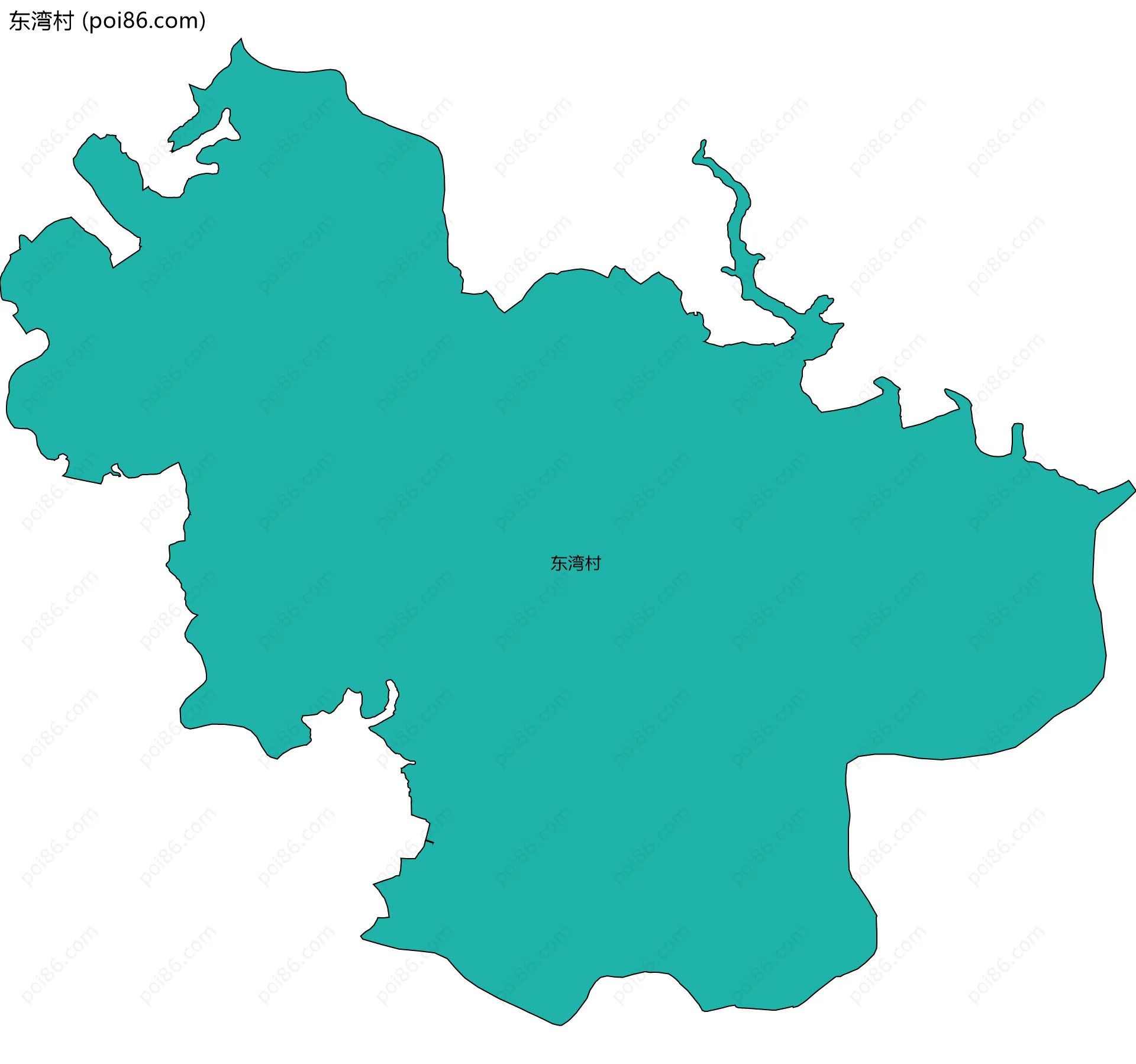 东湾村边界地图