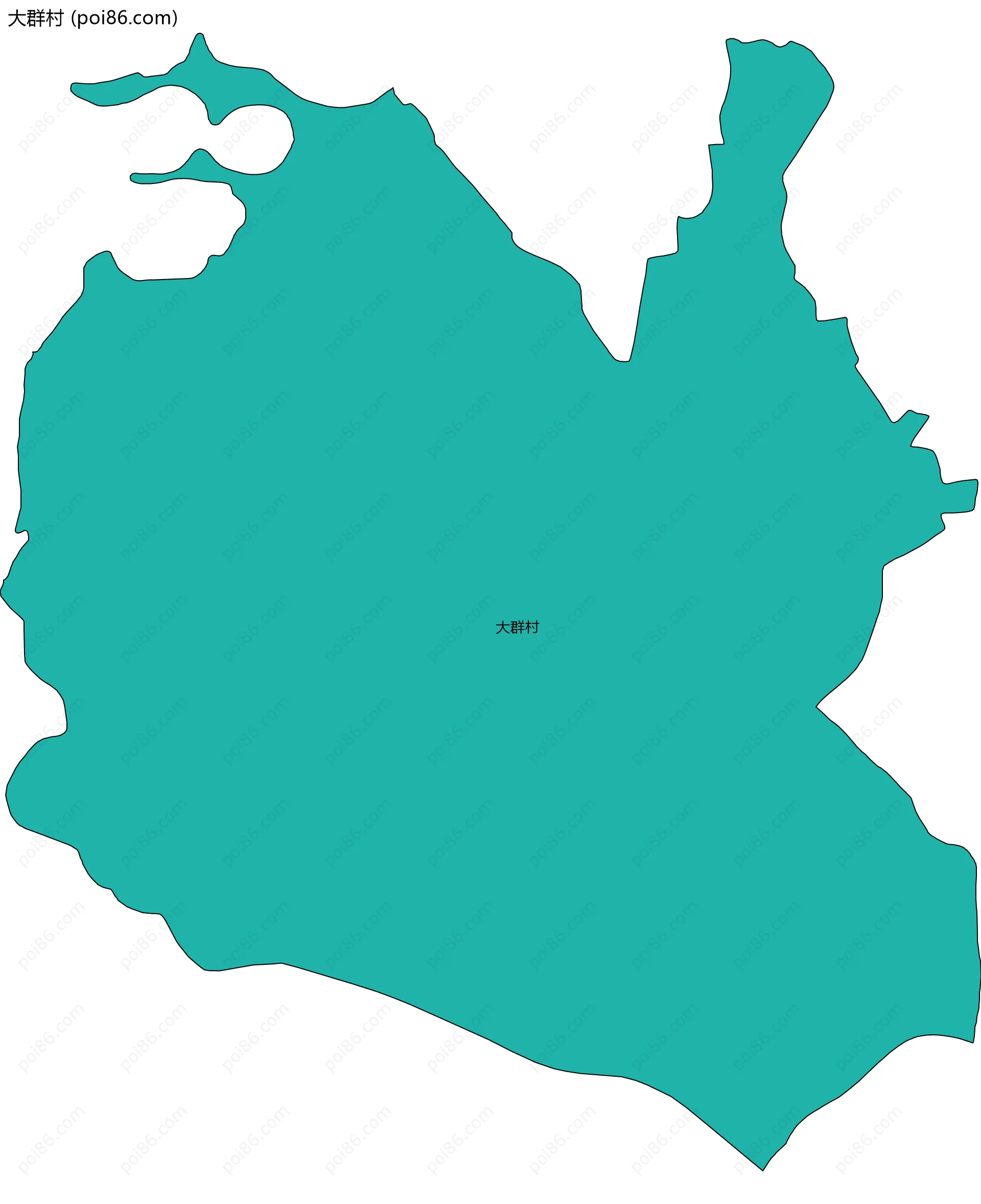 大群村边界地图