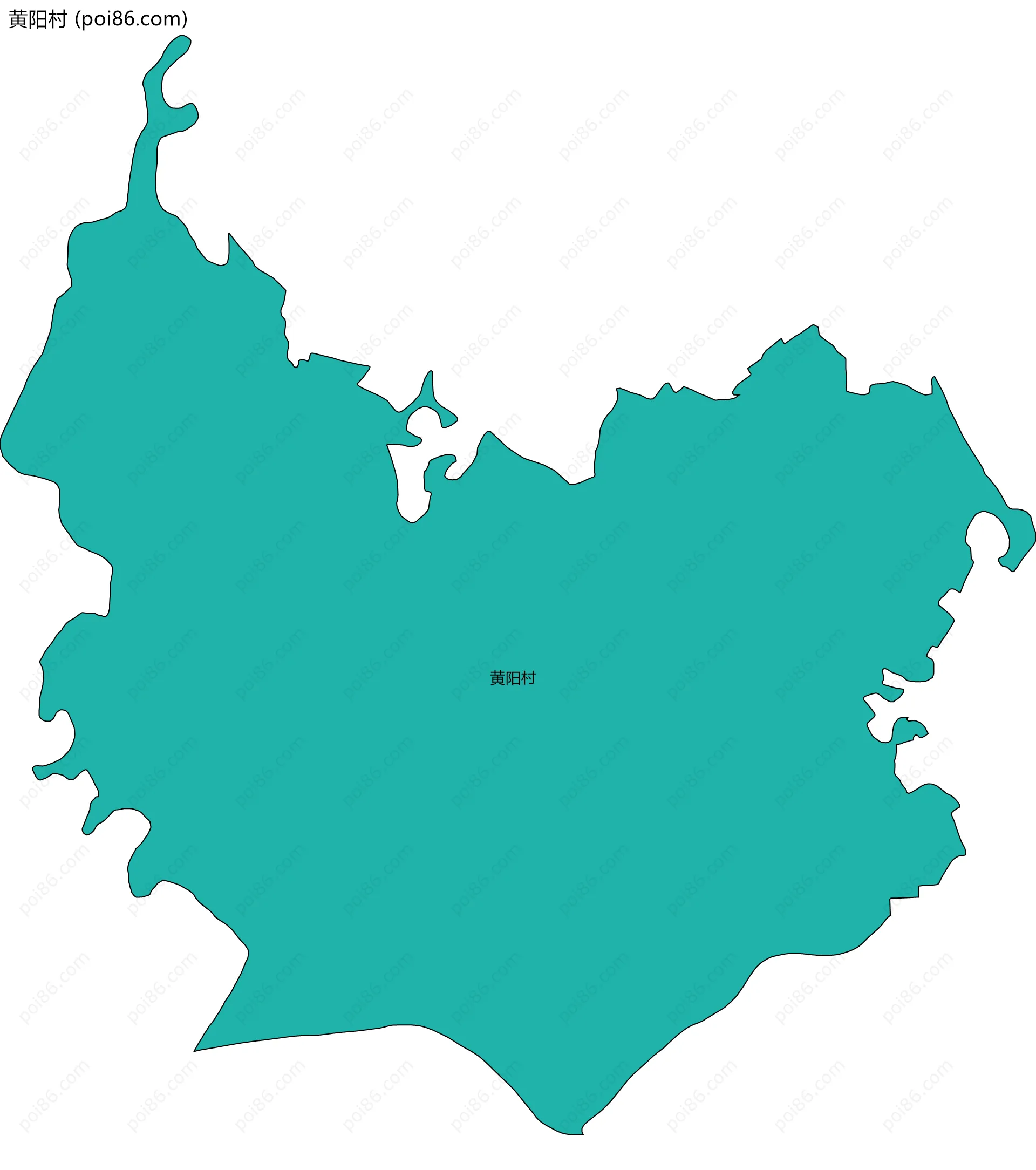 黄阳村边界地图