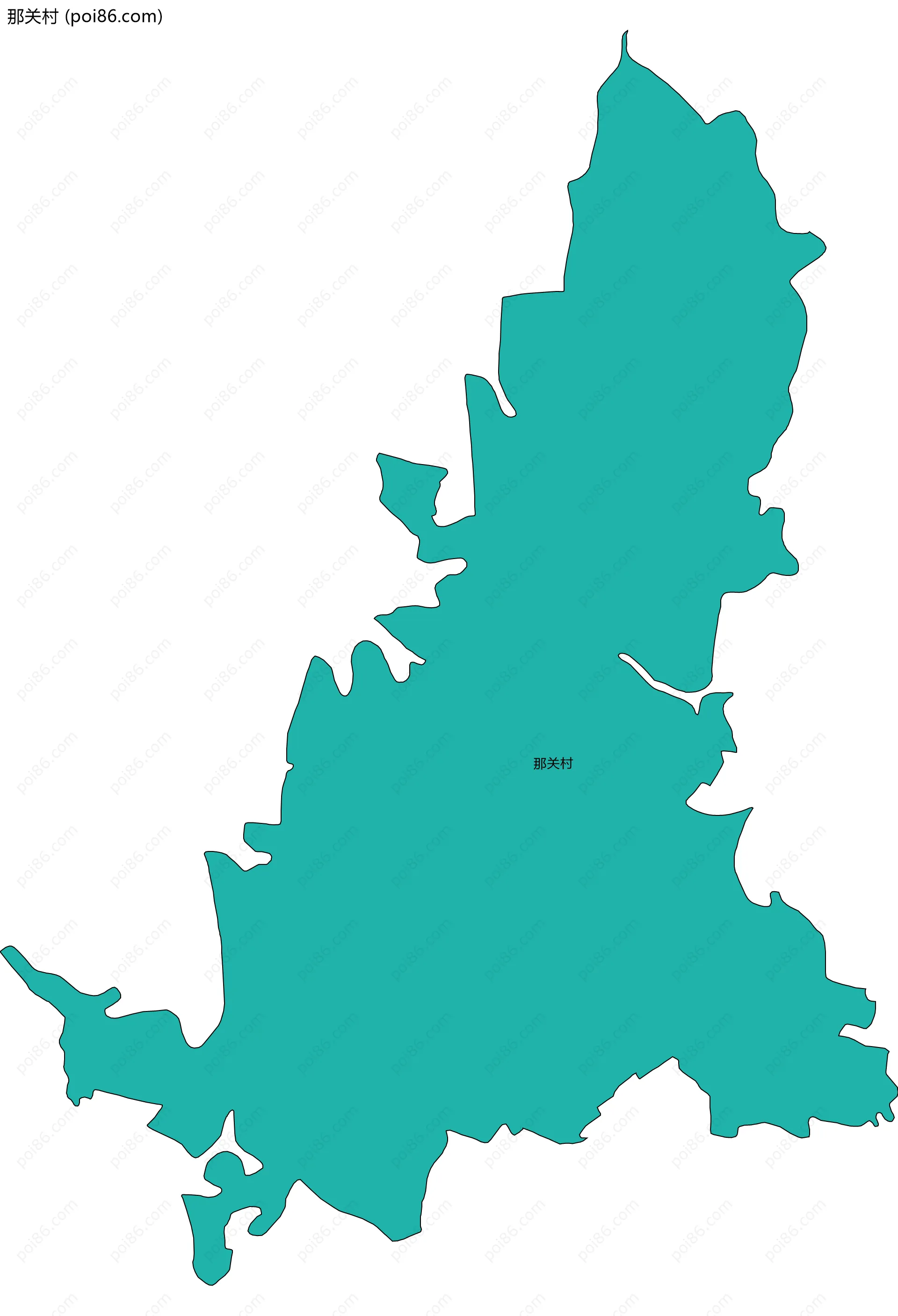 那关村边界地图