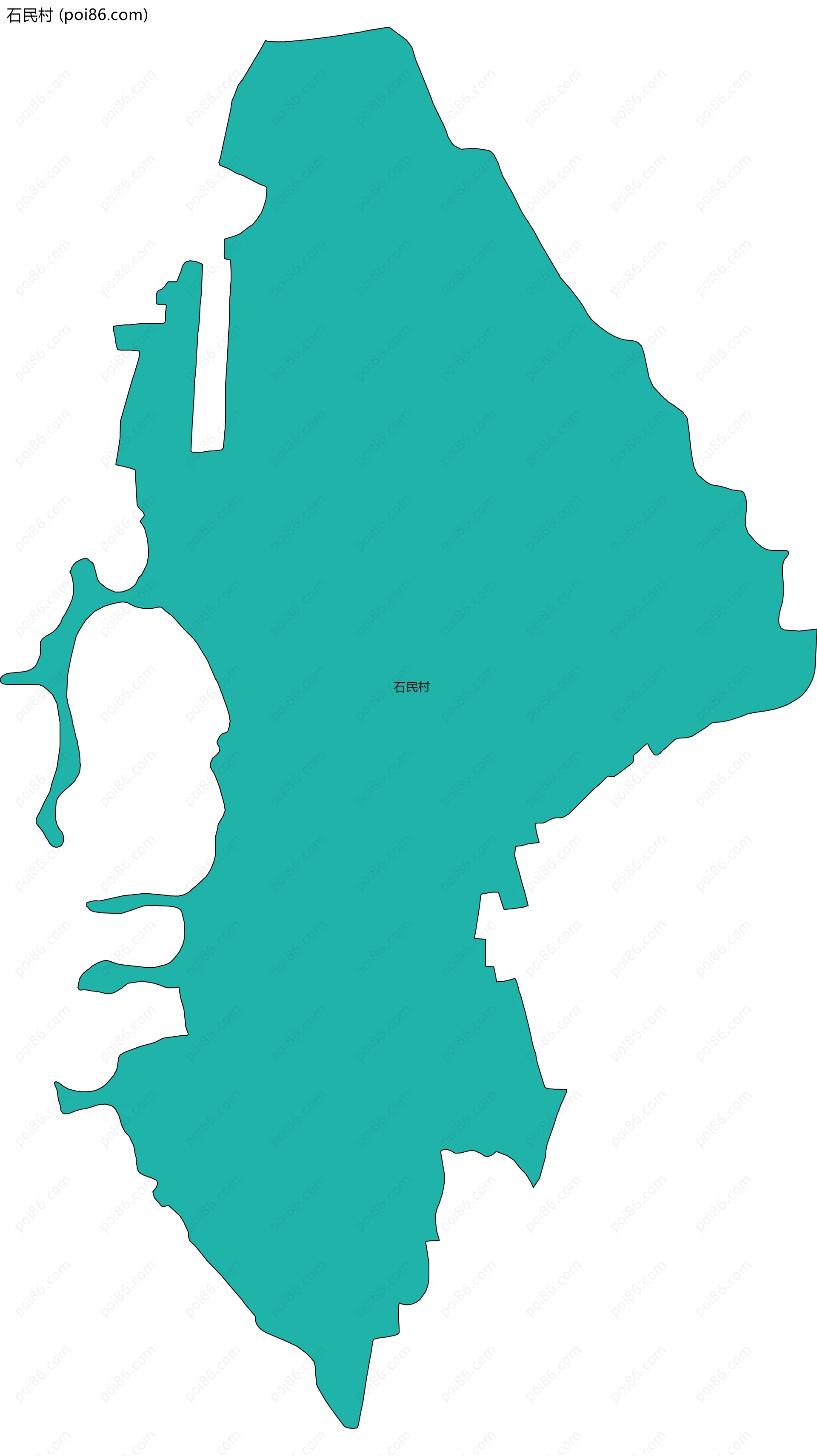 石民村边界地图