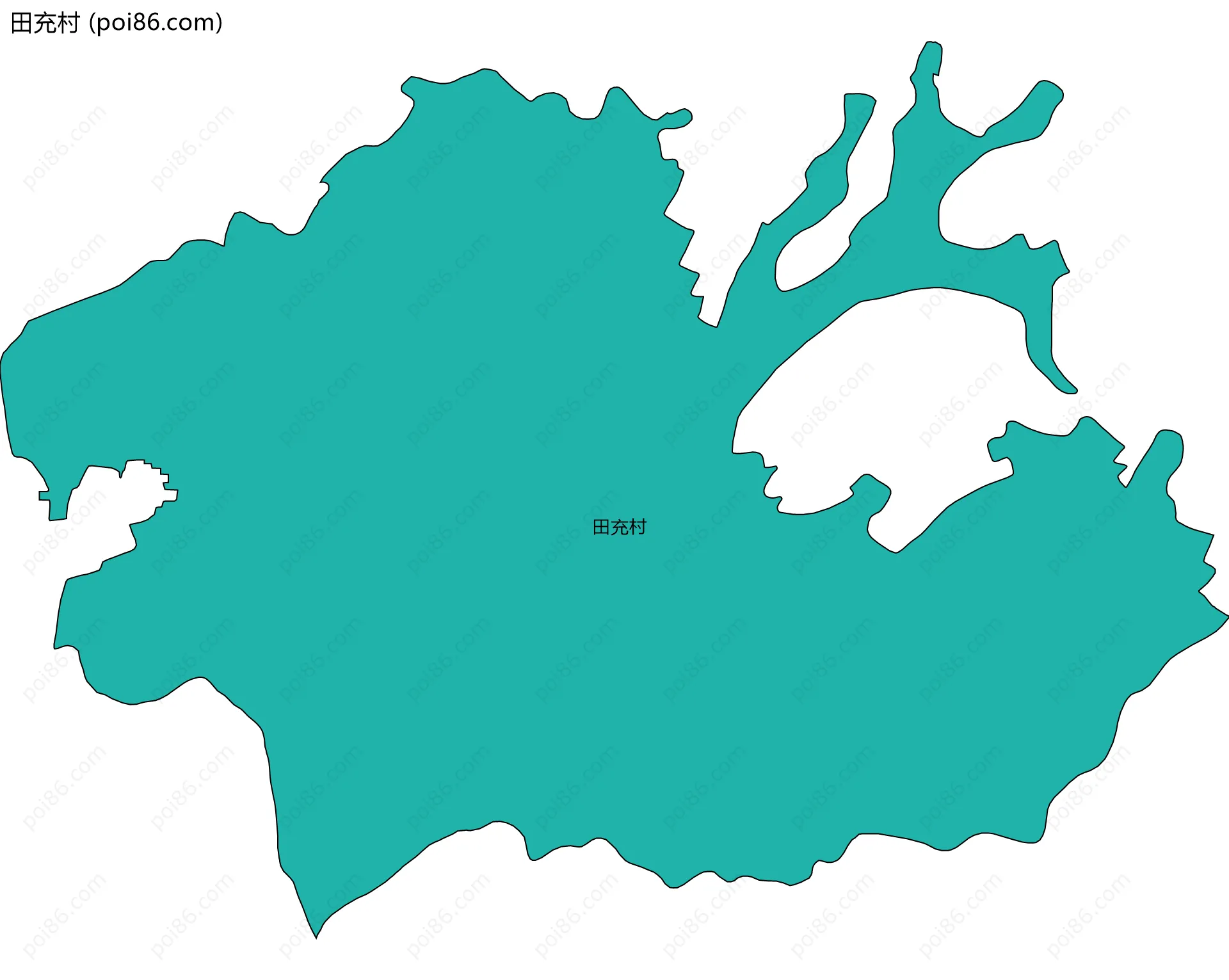 田充村边界地图