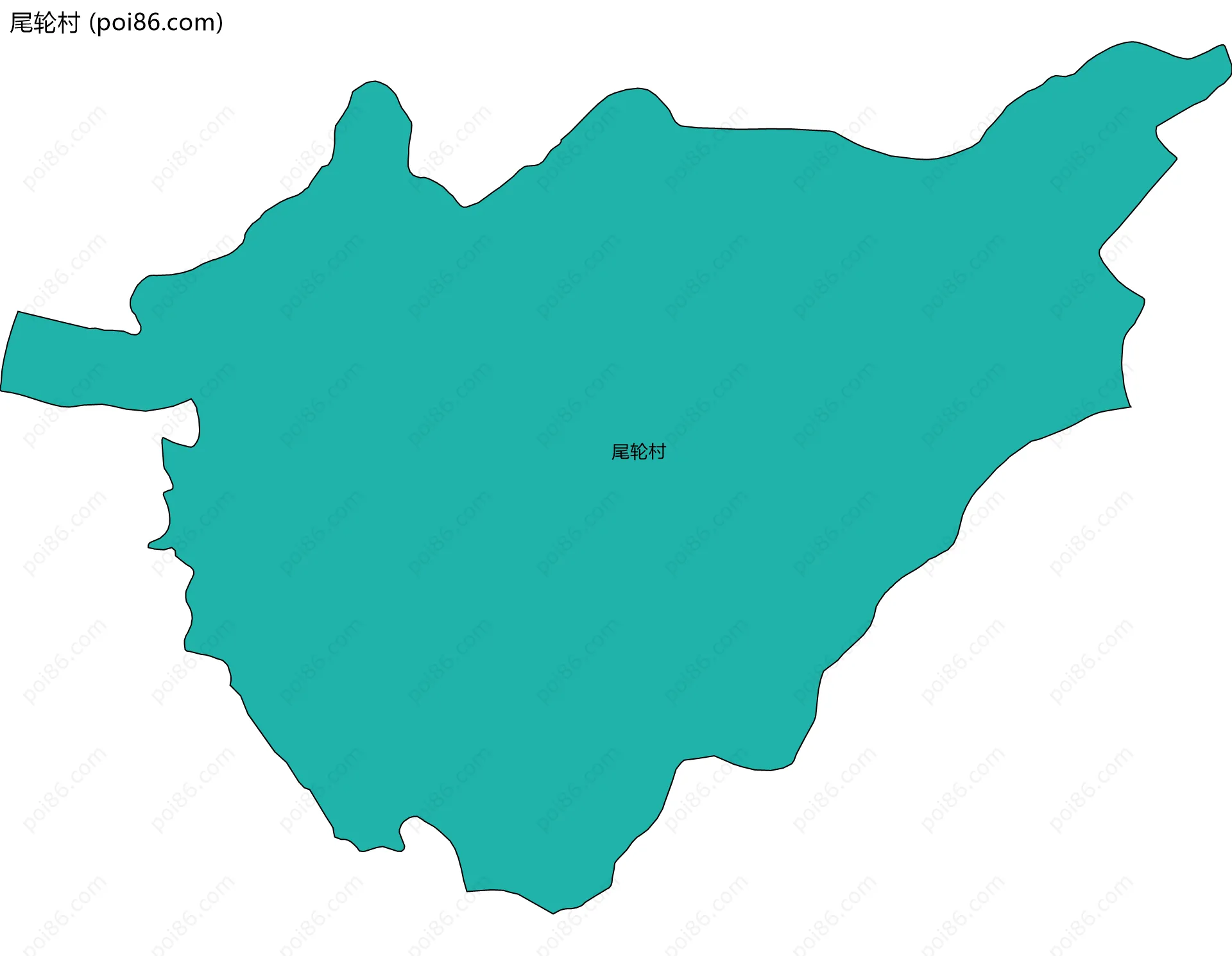尾轮村边界地图
