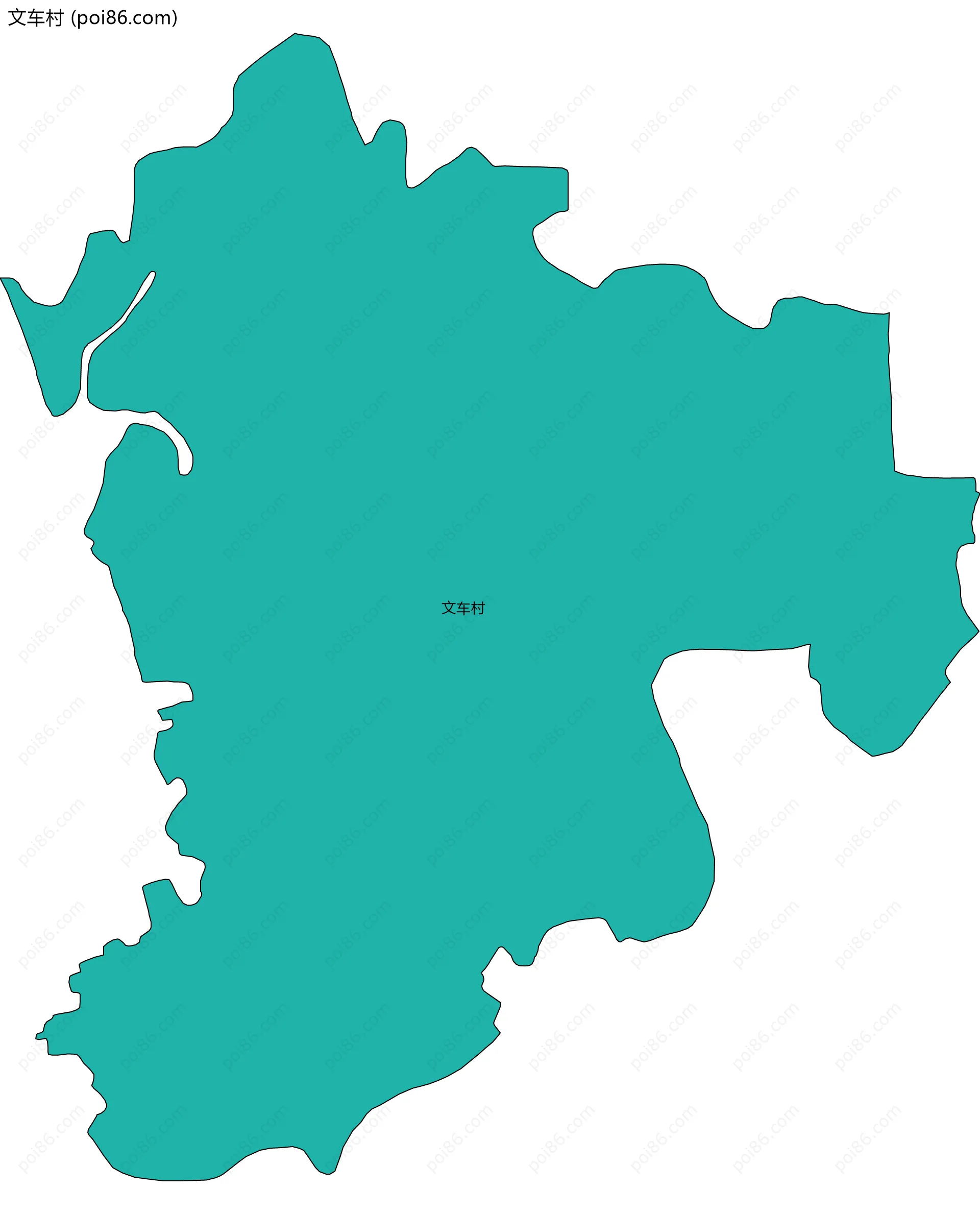 文车村边界地图