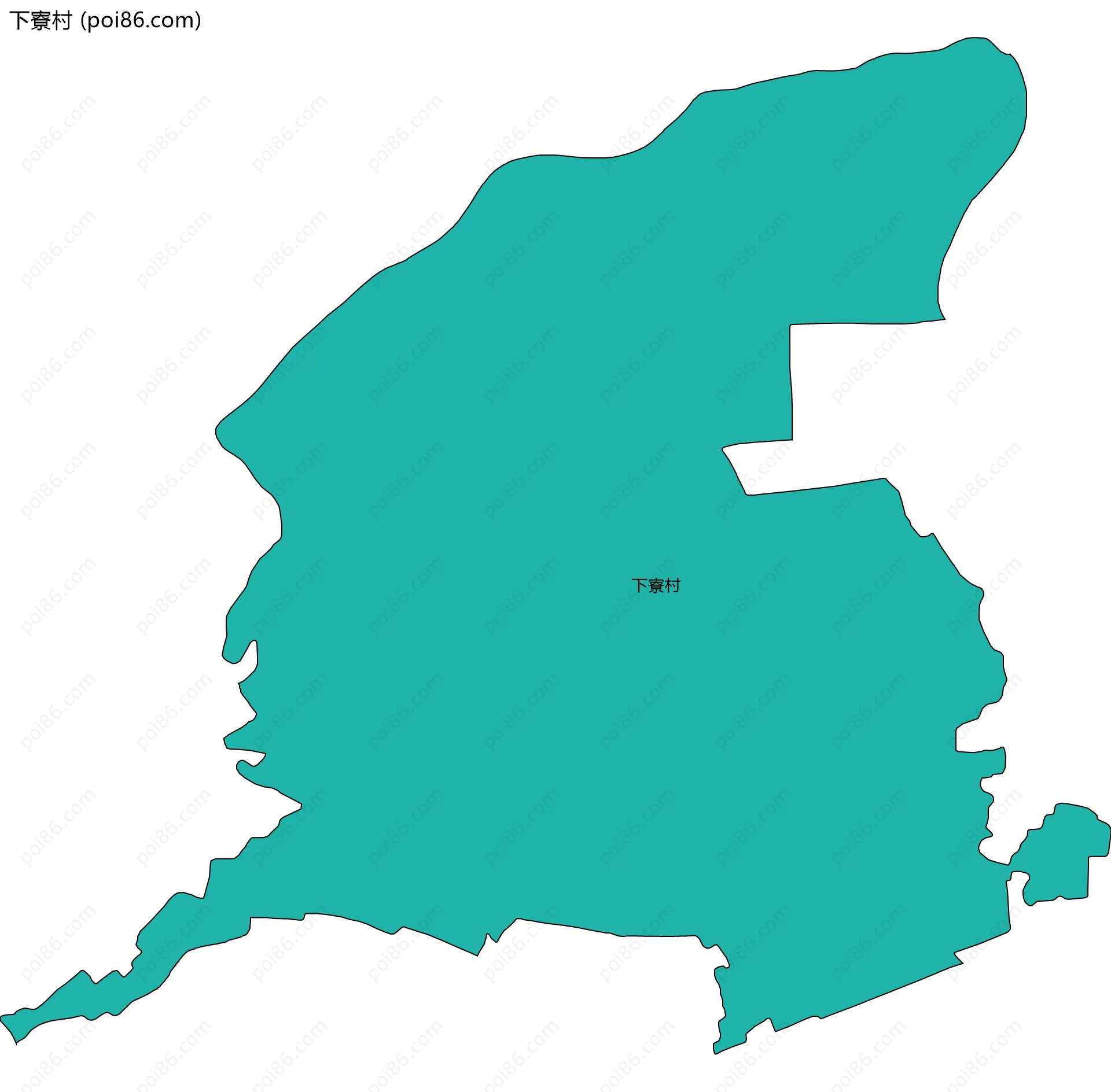 下寮村边界地图