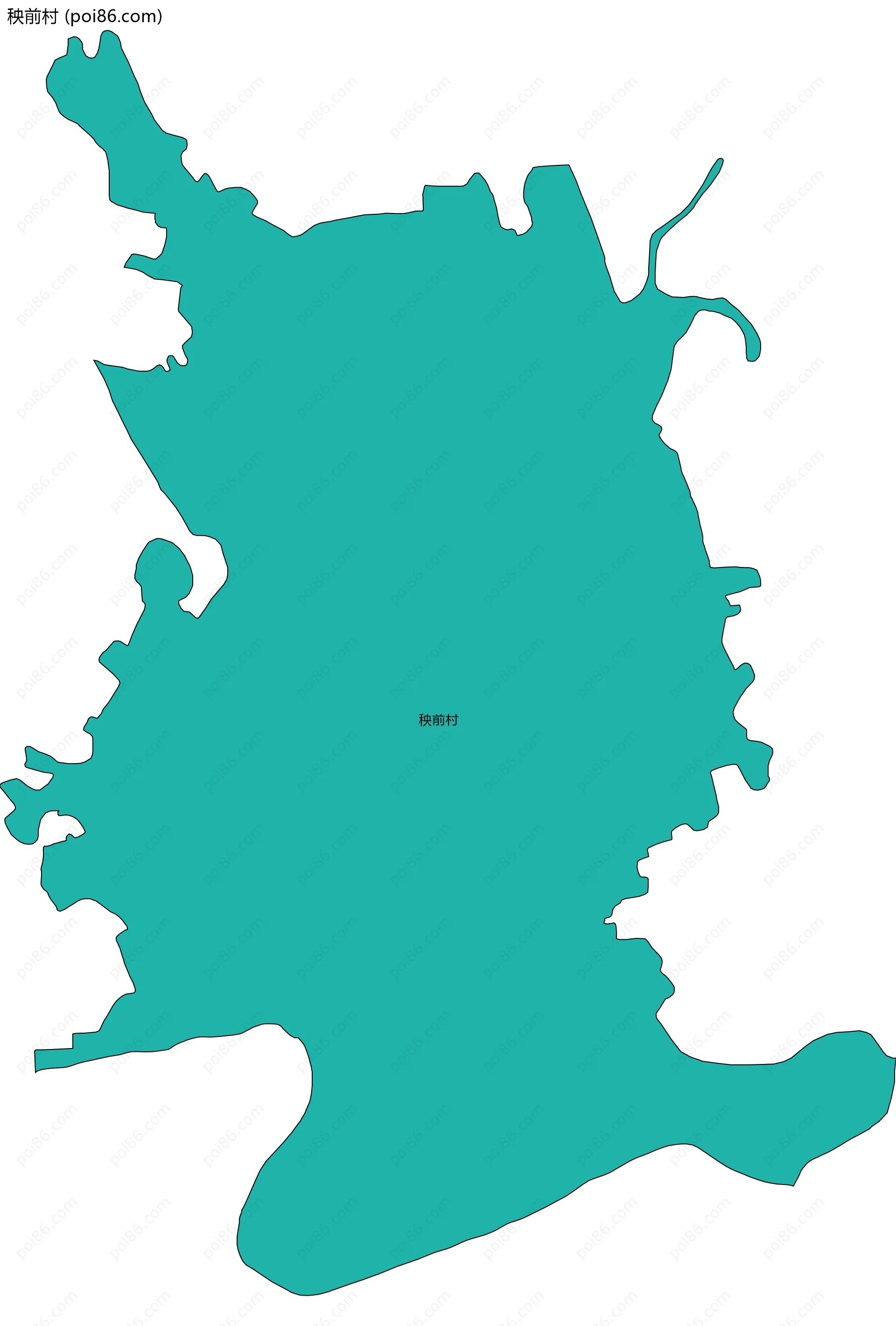 秧前村边界地图