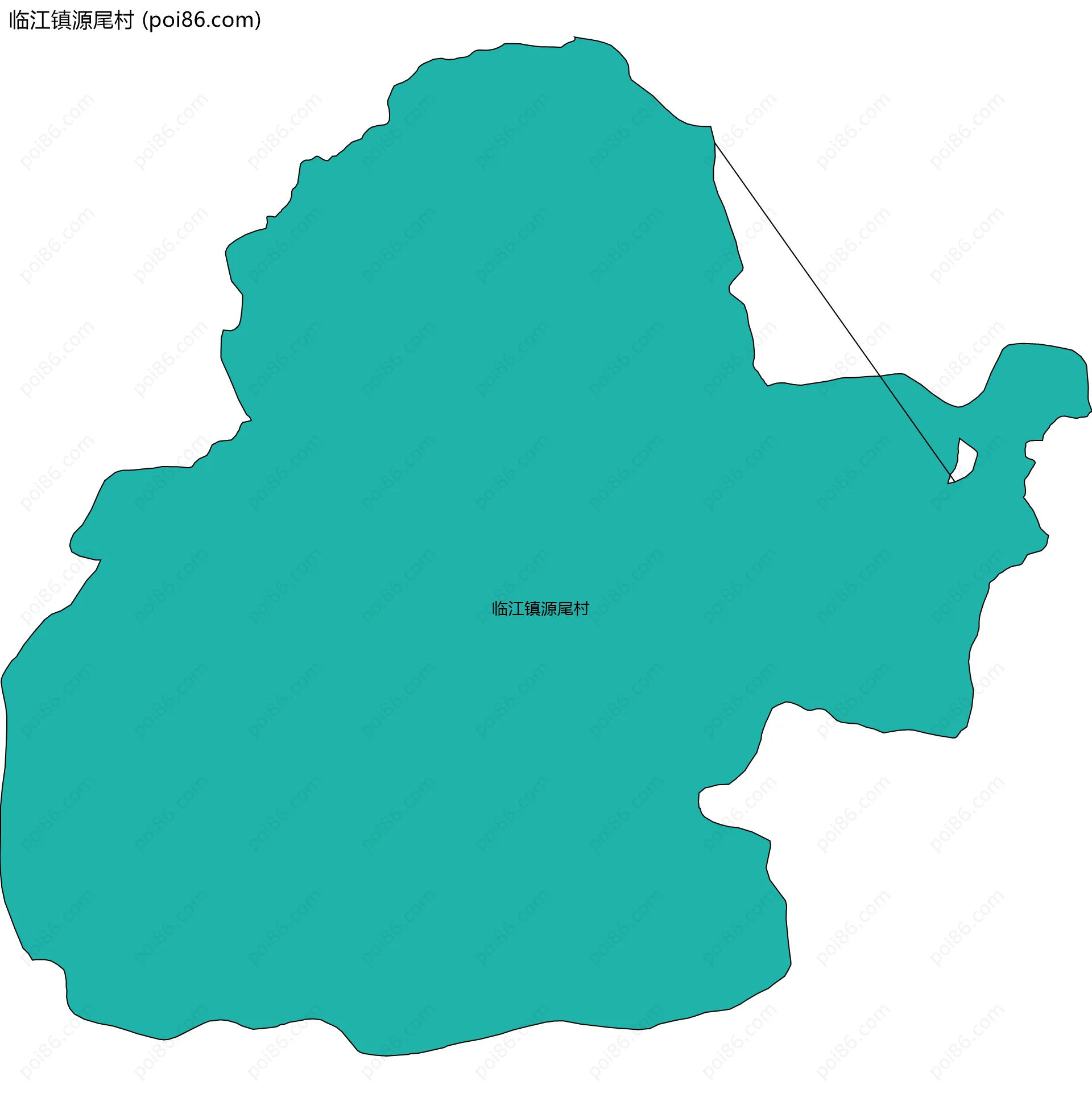 临江镇源尾村边界地图