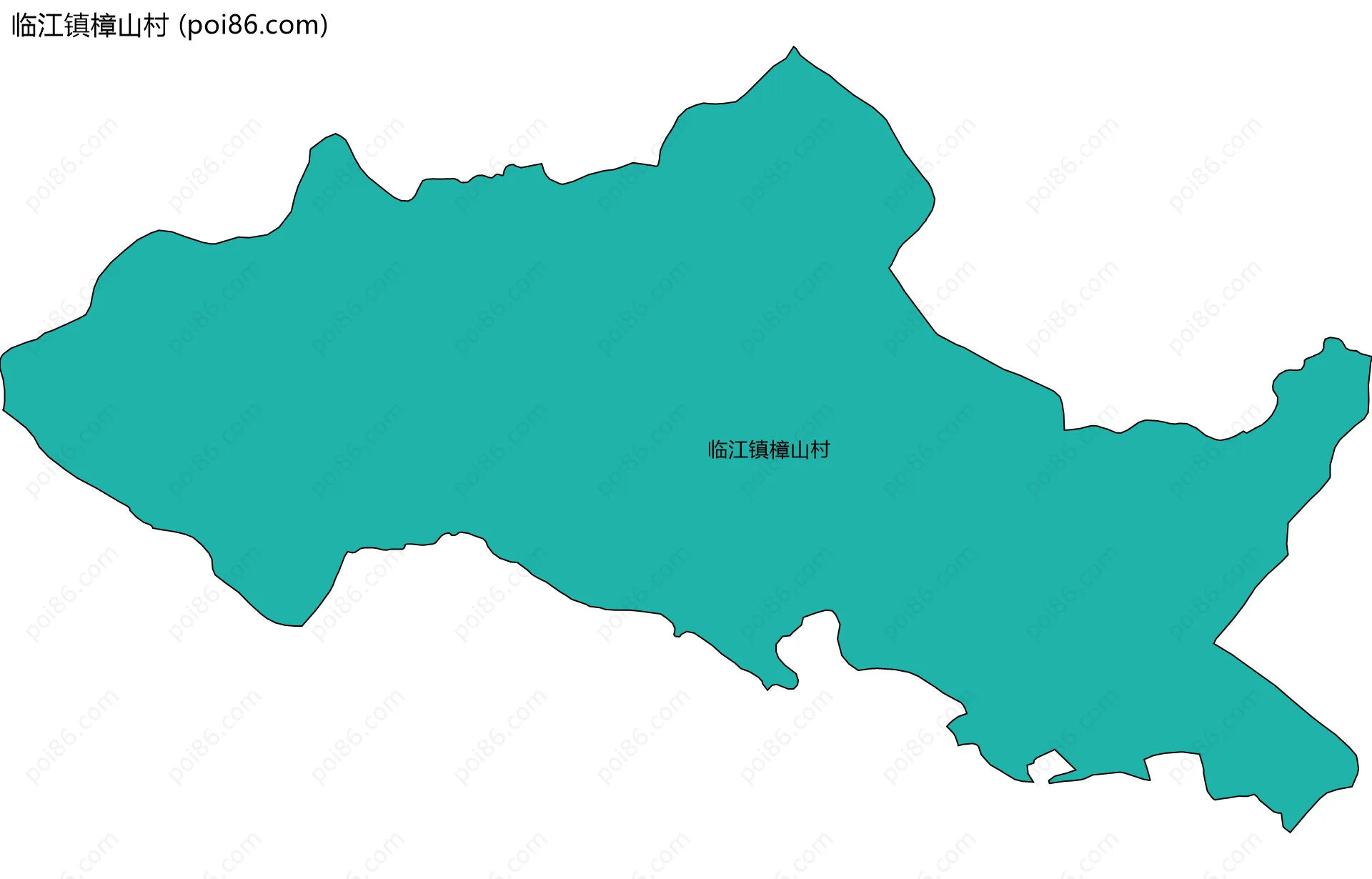 临江镇樟山村边界地图