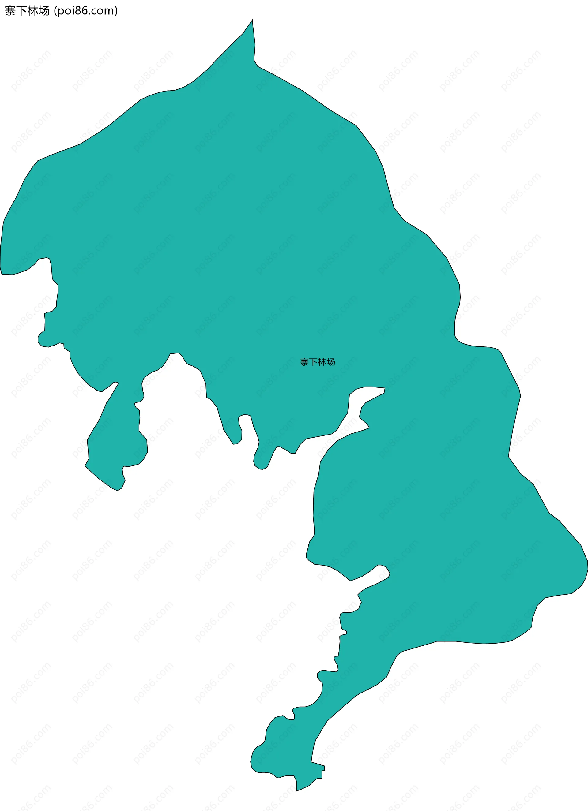 寨下林场边界地图