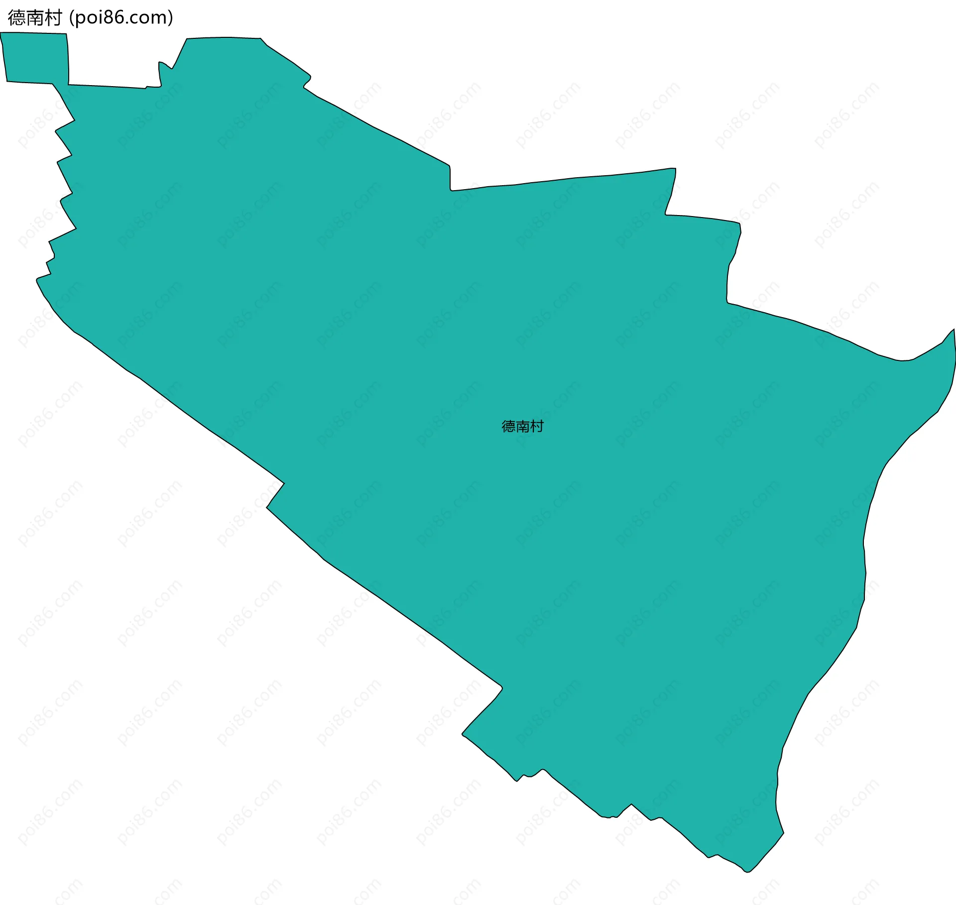 德南村边界地图