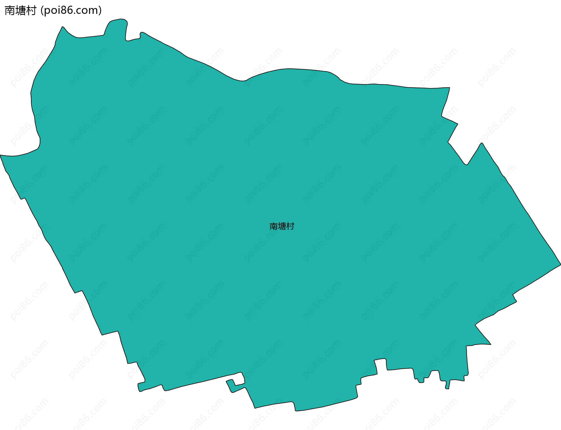 南塘村边界地图