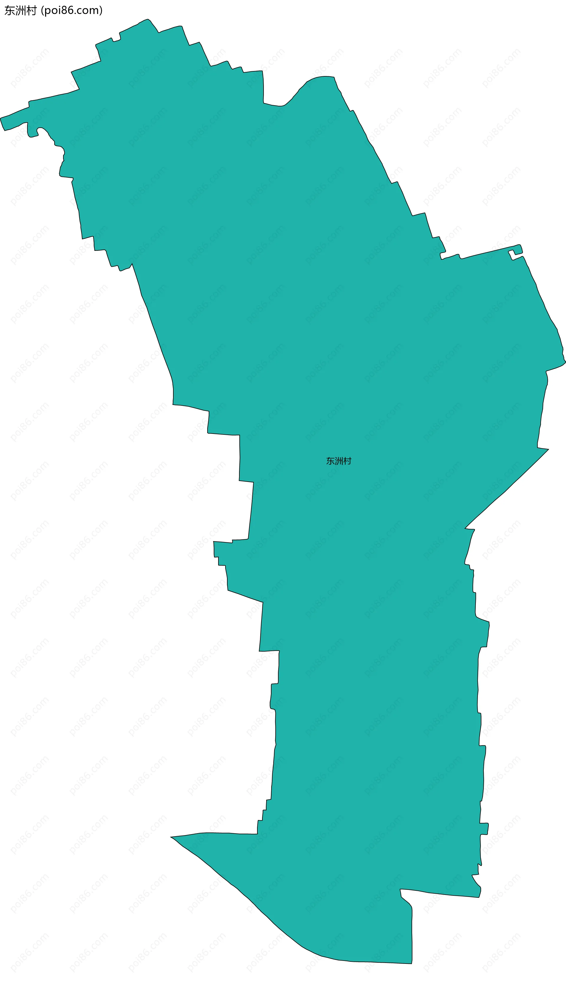 东洲村边界地图