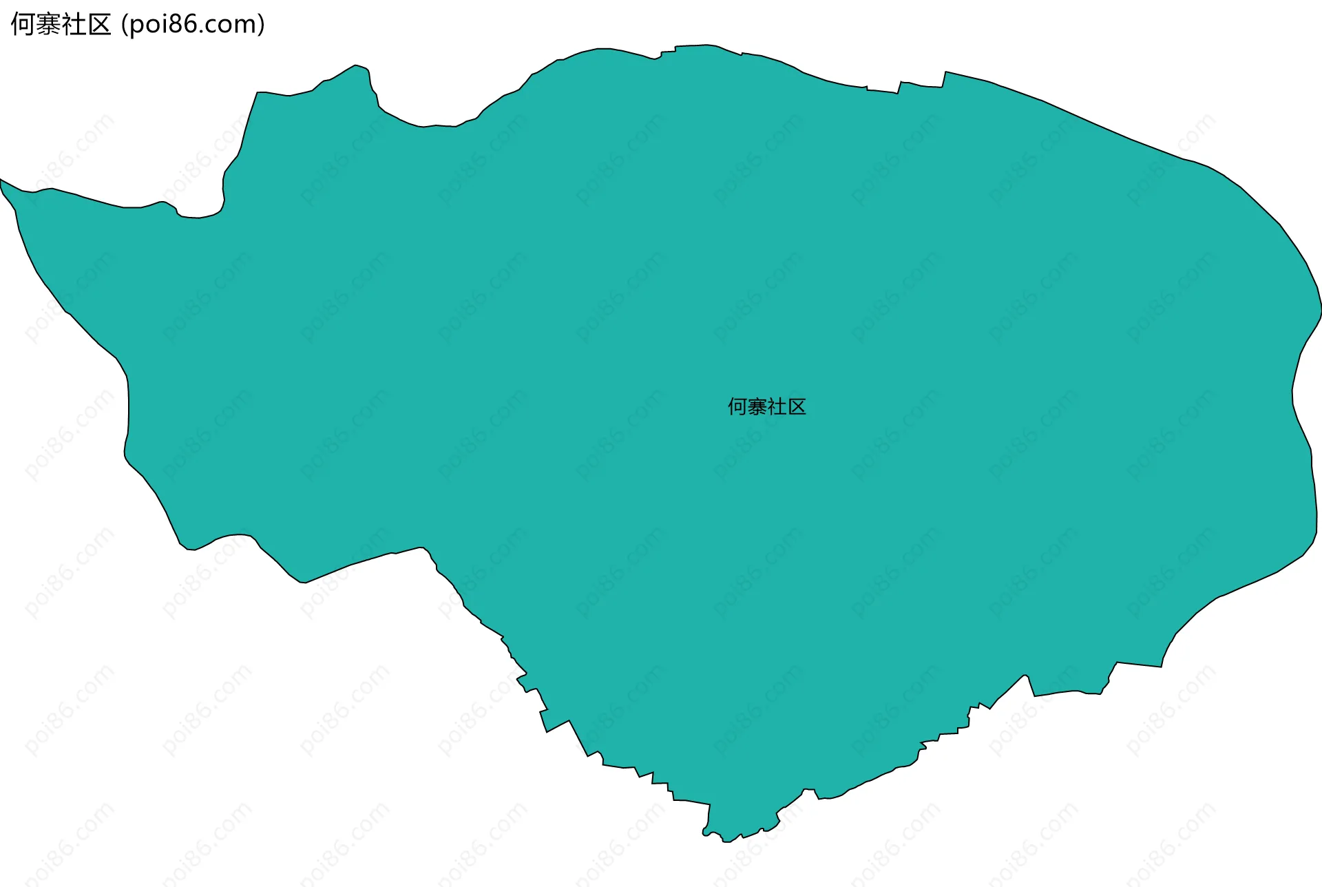 何寨社区边界地图