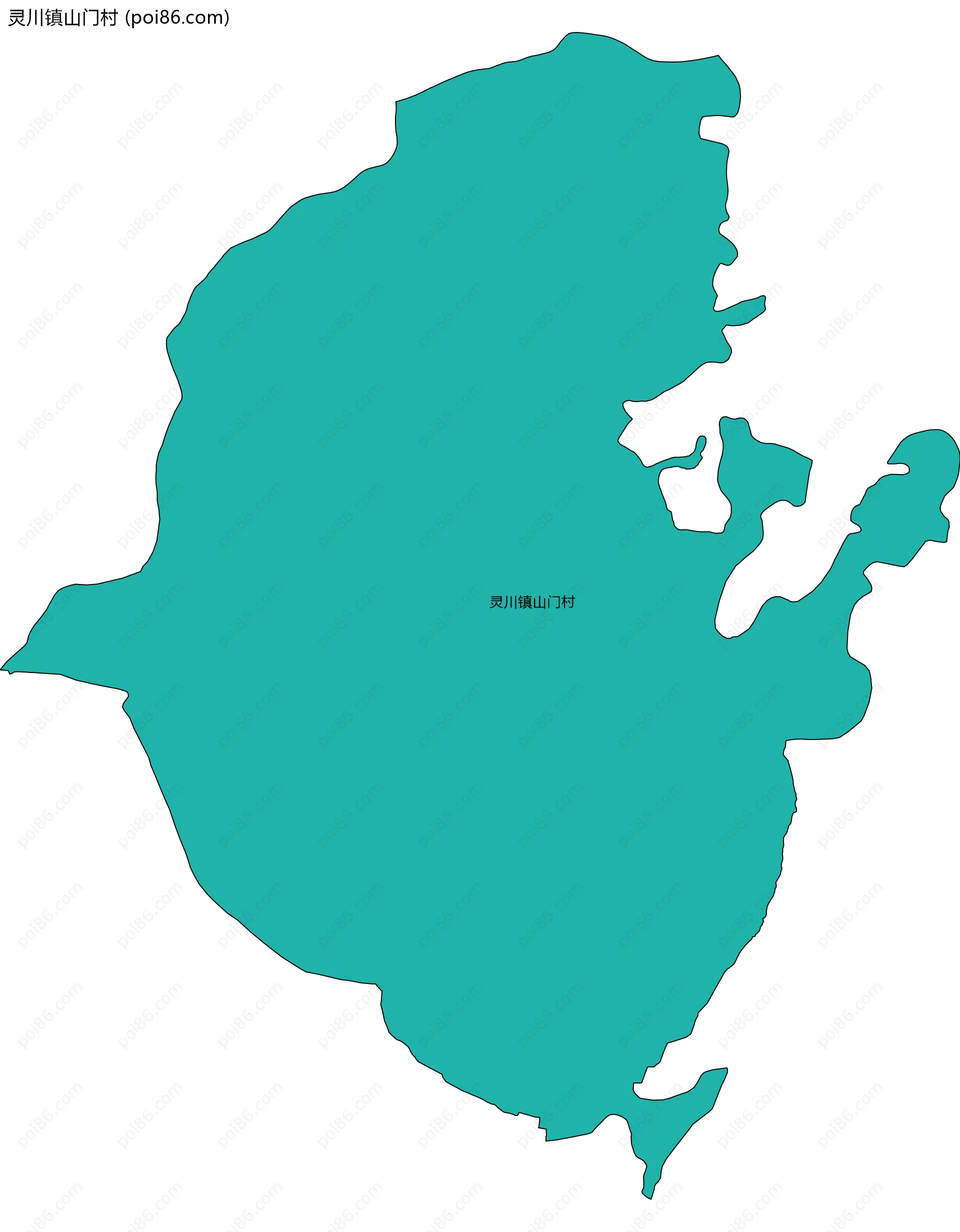 灵川镇山门村边界地图