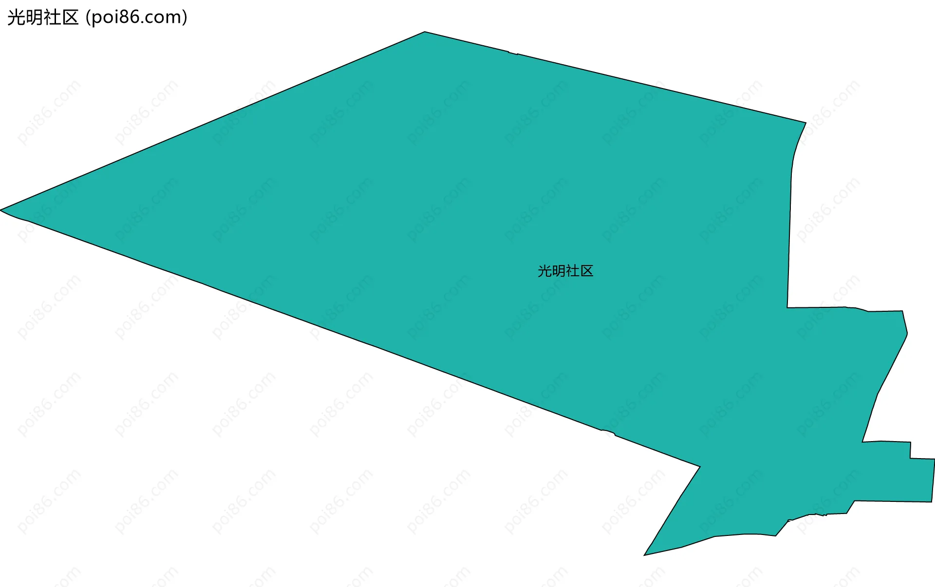 光明社区边界地图
