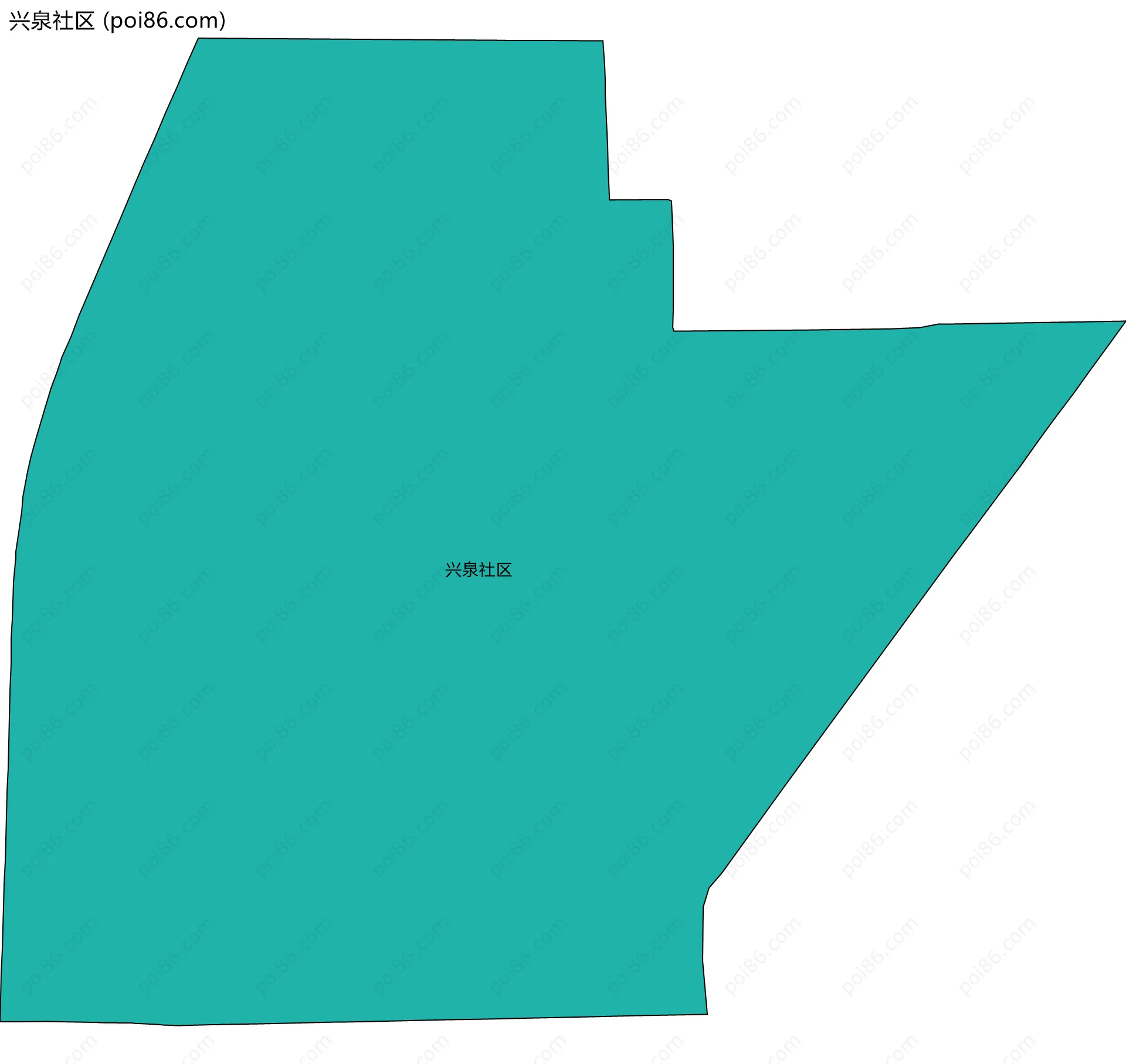 兴泉社区边界地图