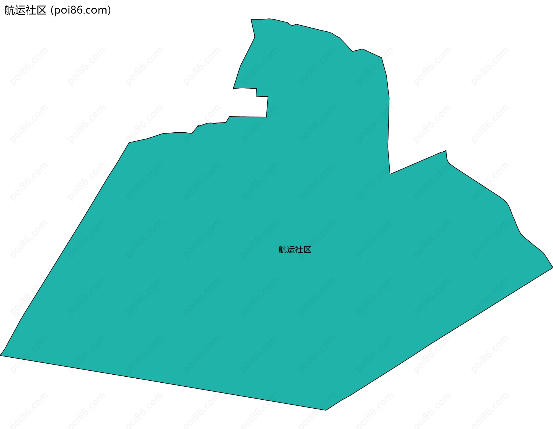 航运社区边界地图