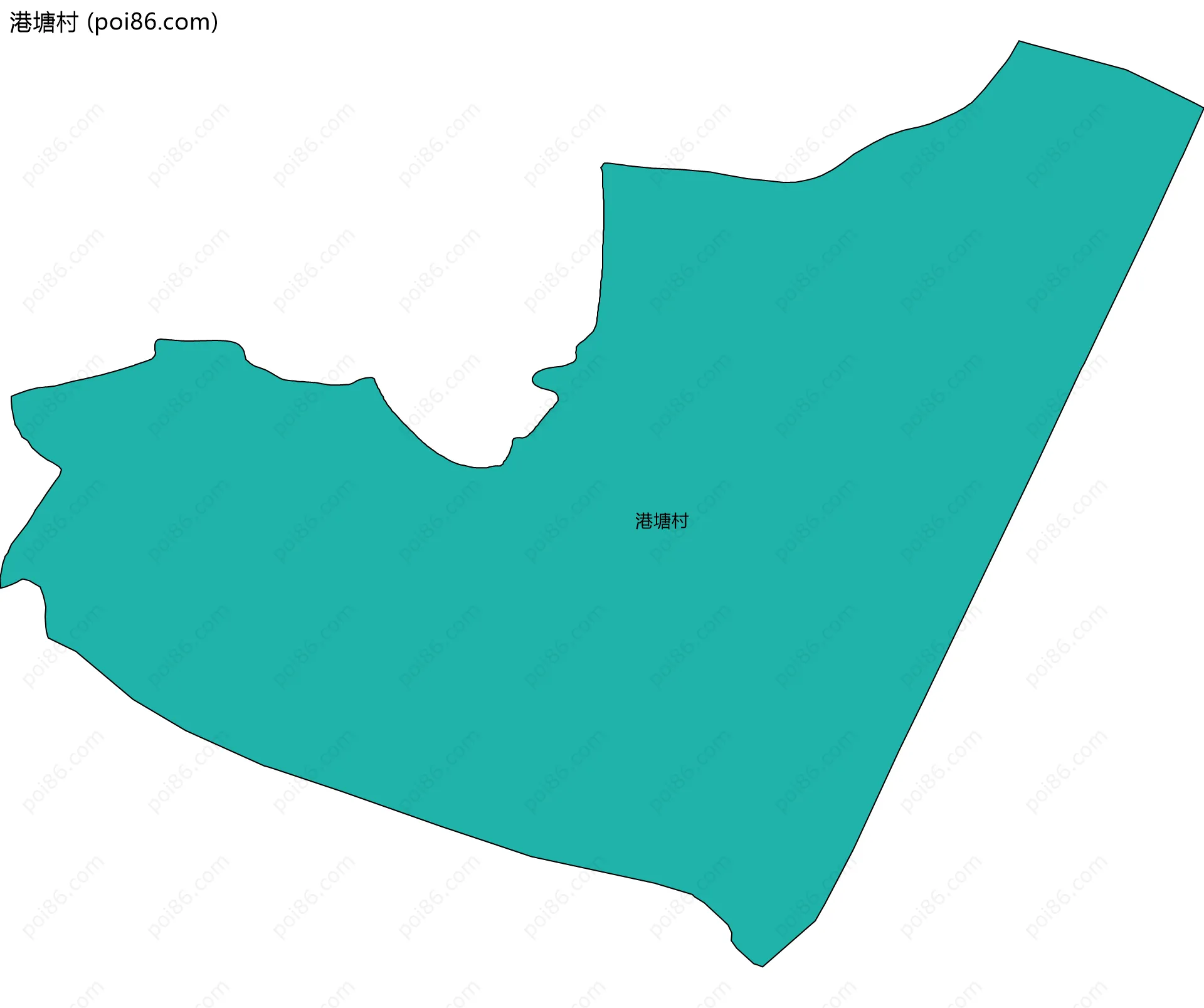 港塘村边界地图