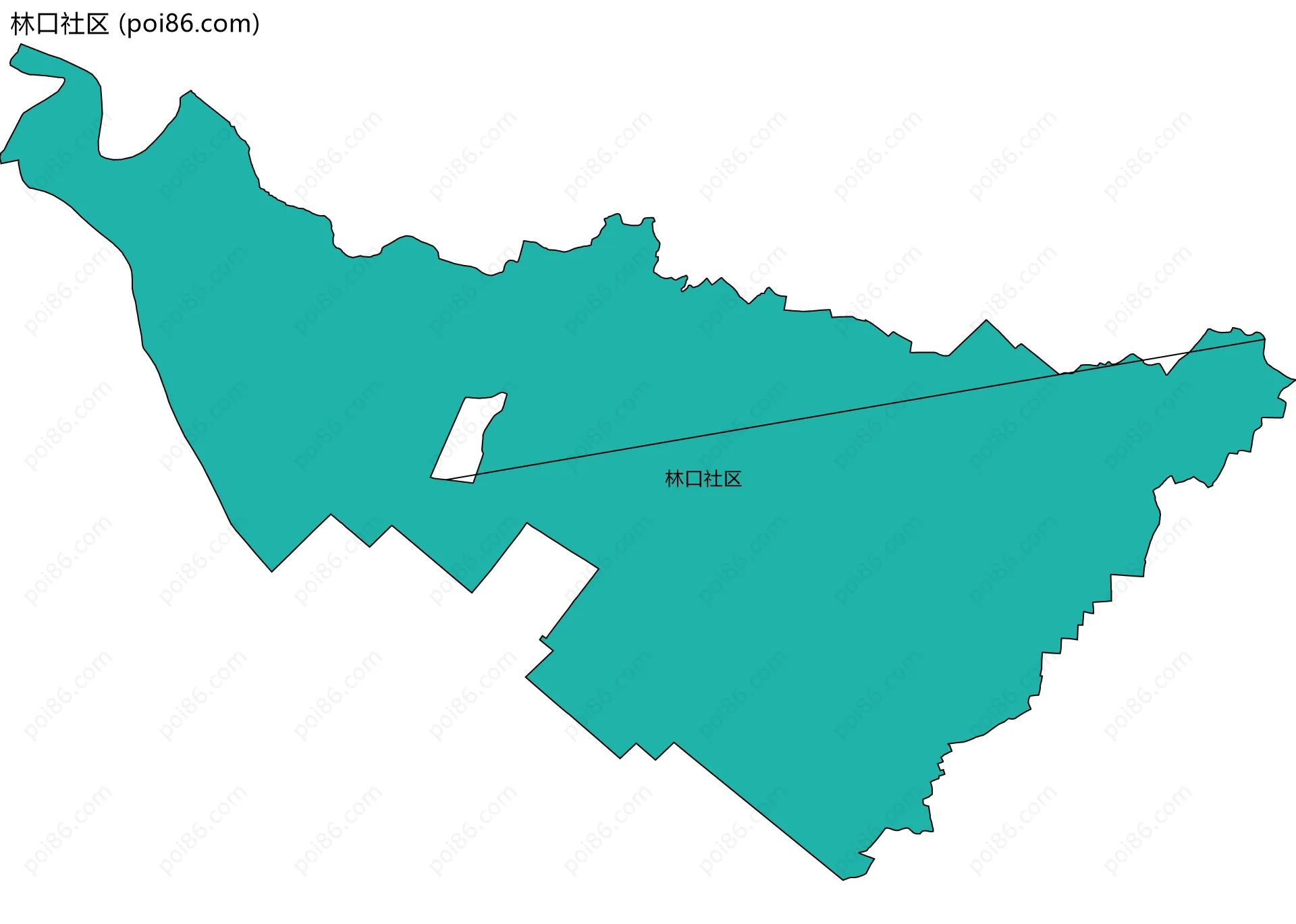 林口社区边界地图