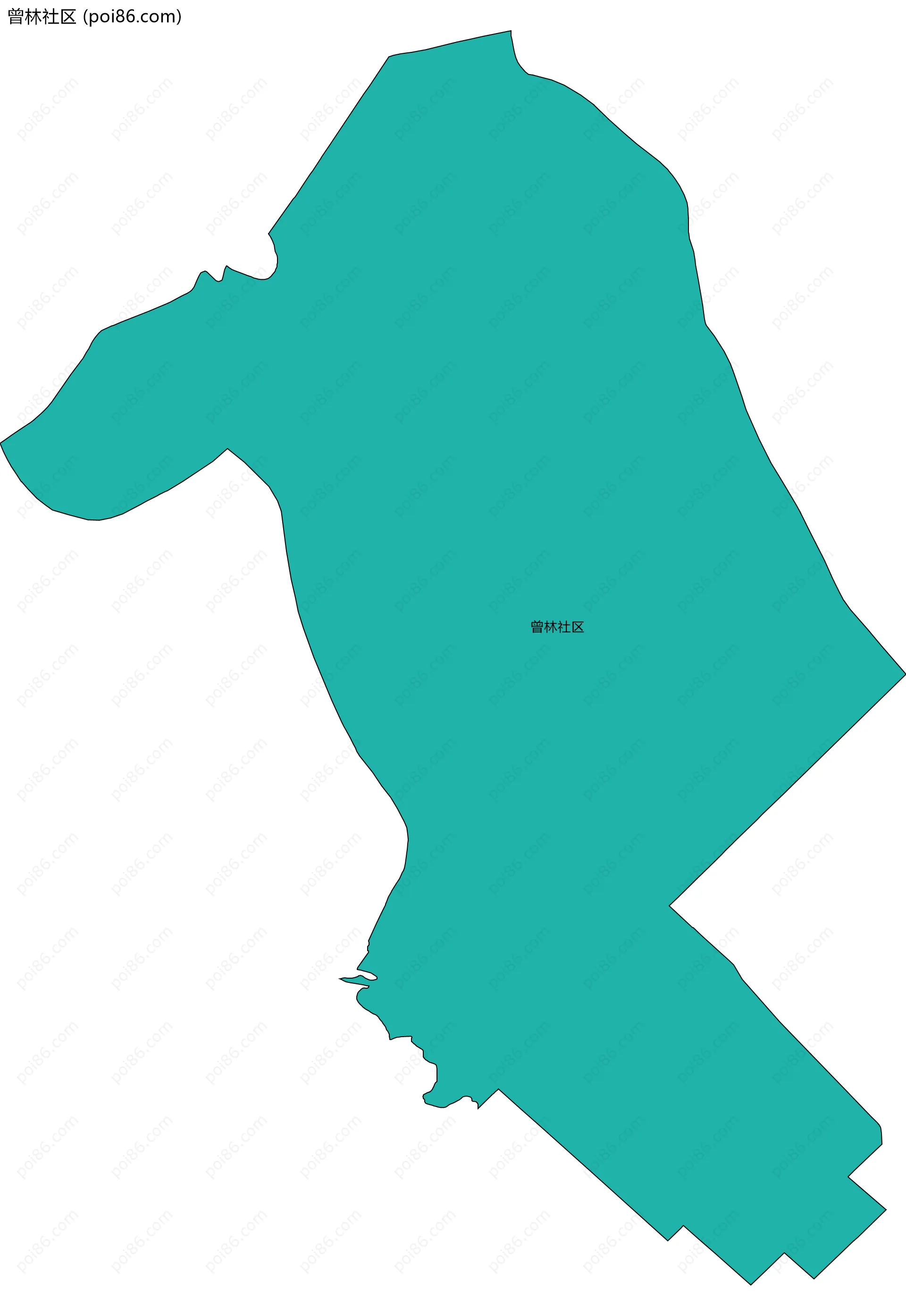 曾林社区边界地图