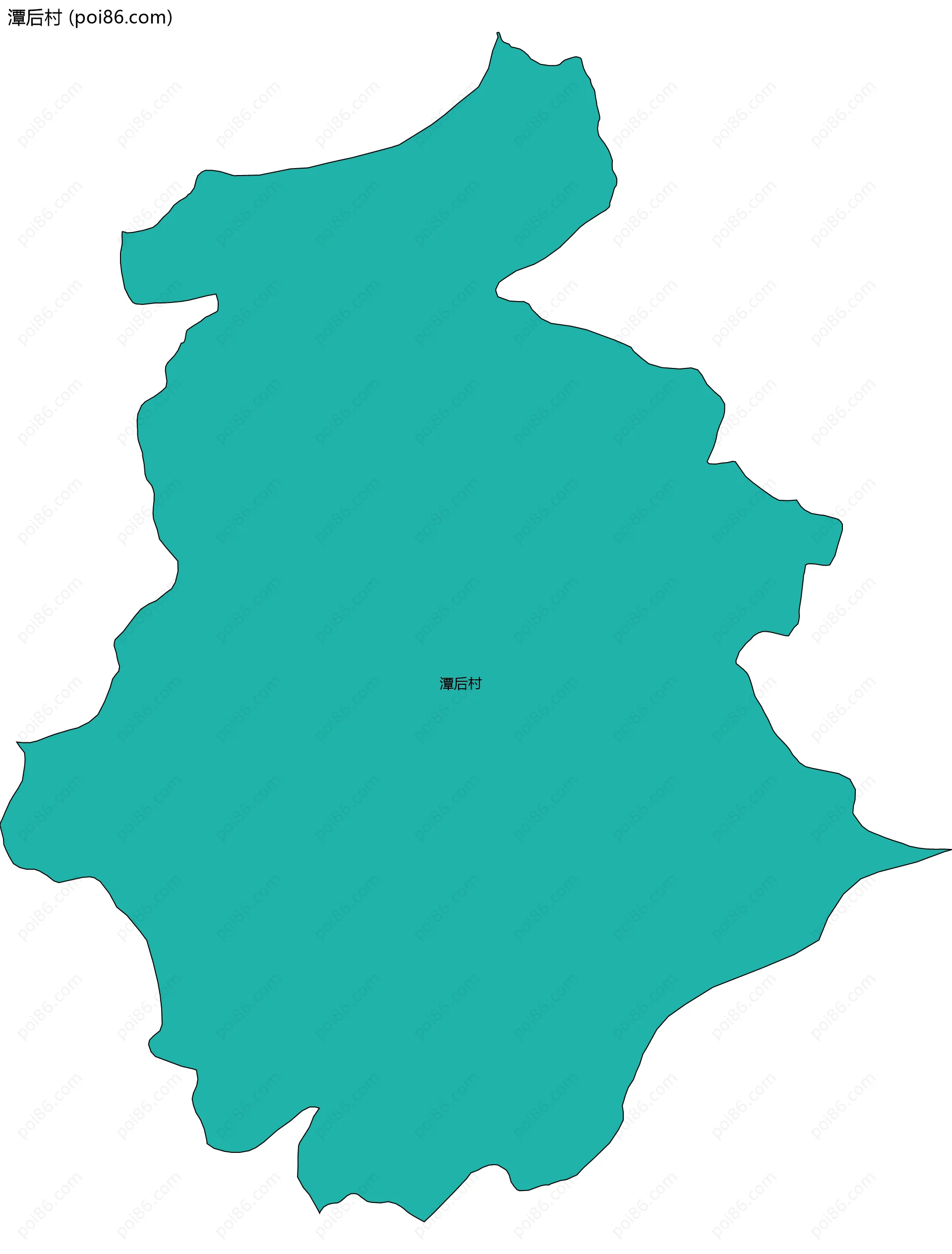 潭后村边界地图