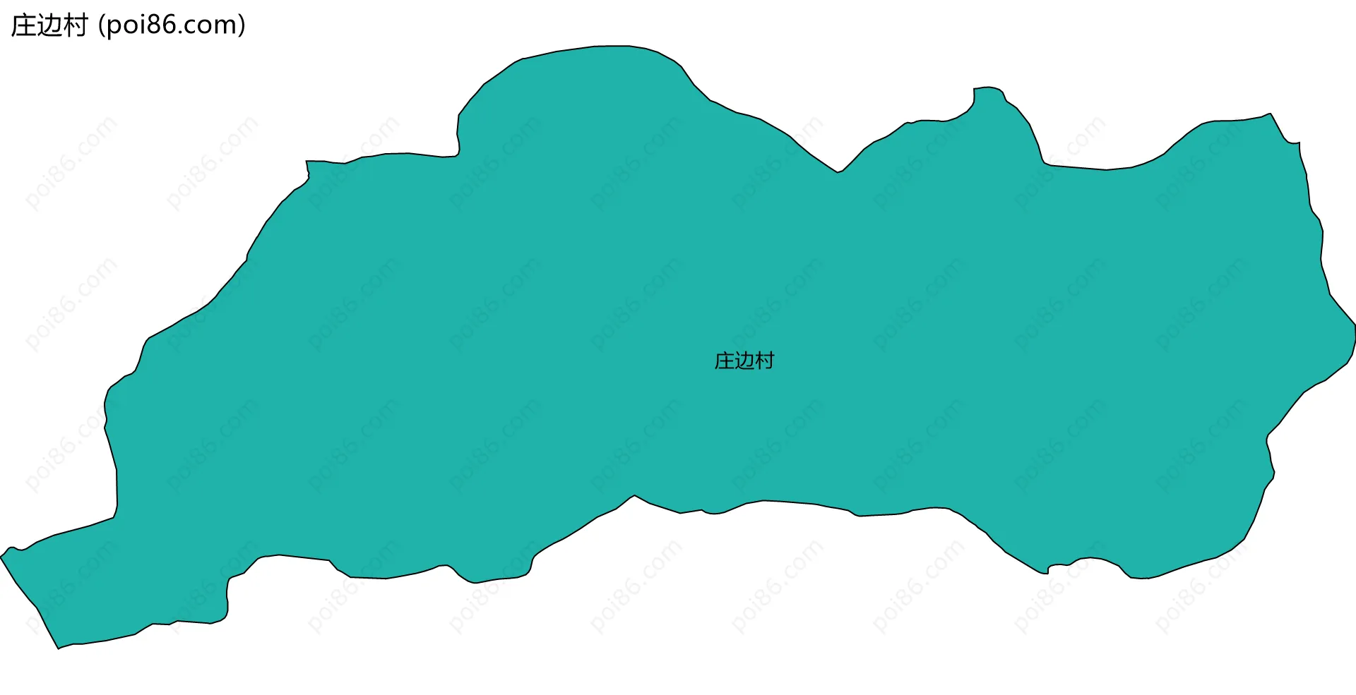 庄边村边界地图