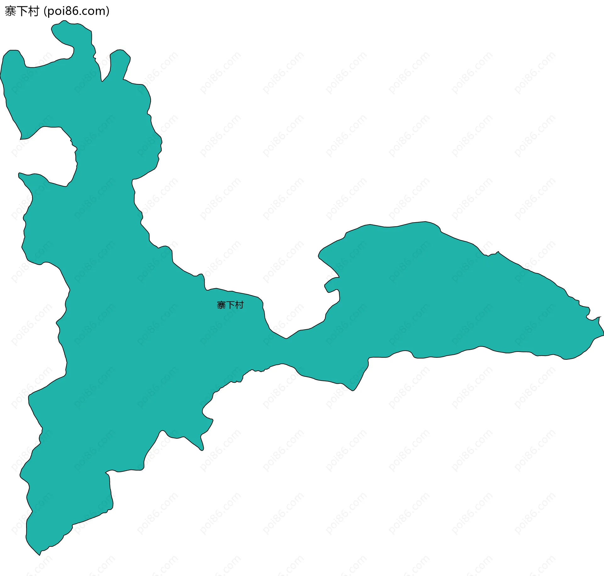 寨下村边界地图