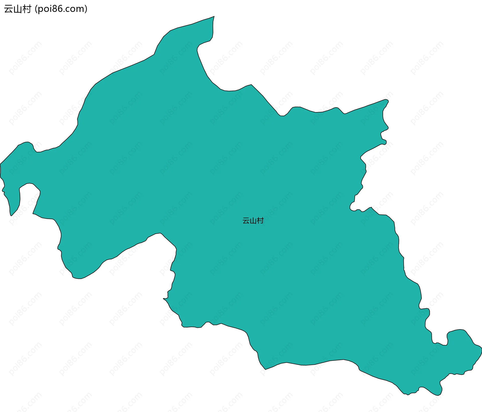 云山村边界地图