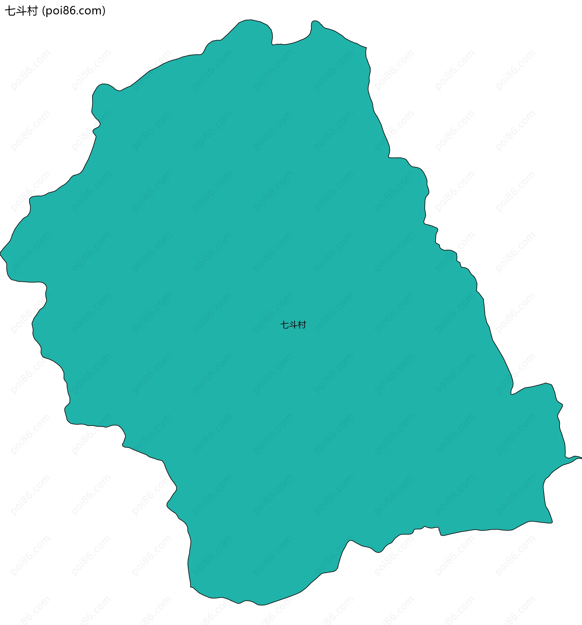 七斗村边界地图