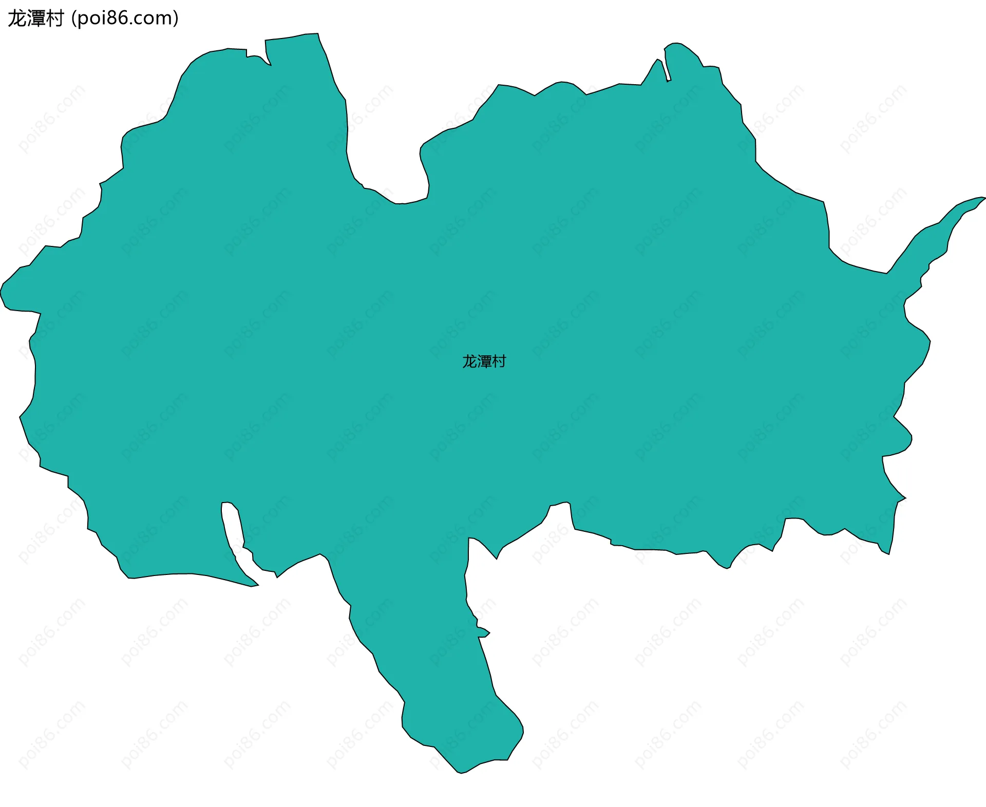 龙潭村边界地图