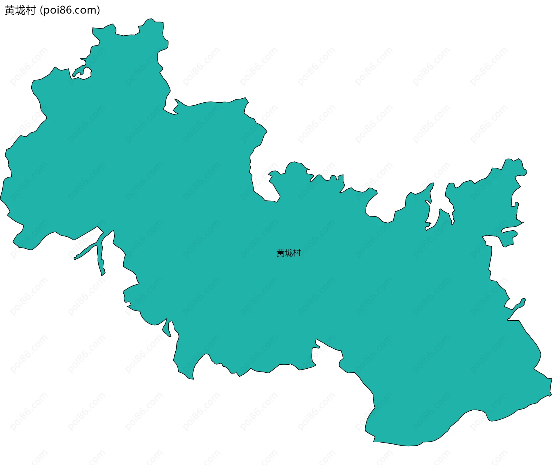 黄垅村边界地图