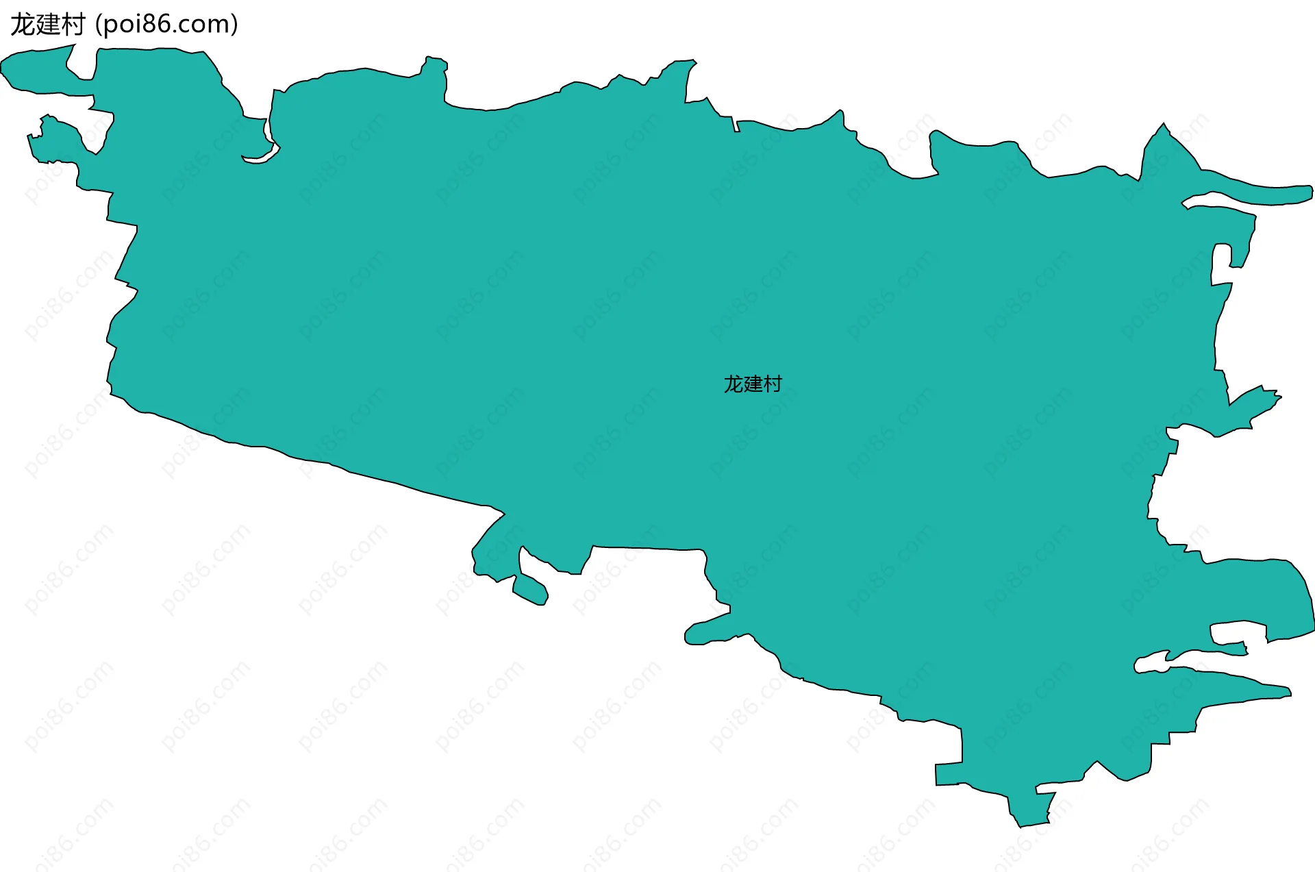 龙建村边界地图