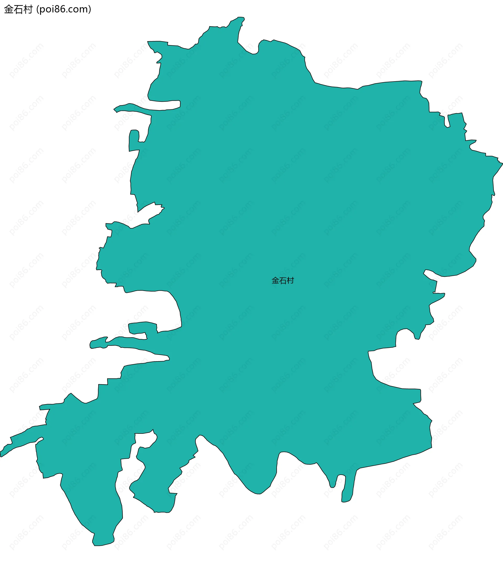 金石村边界地图