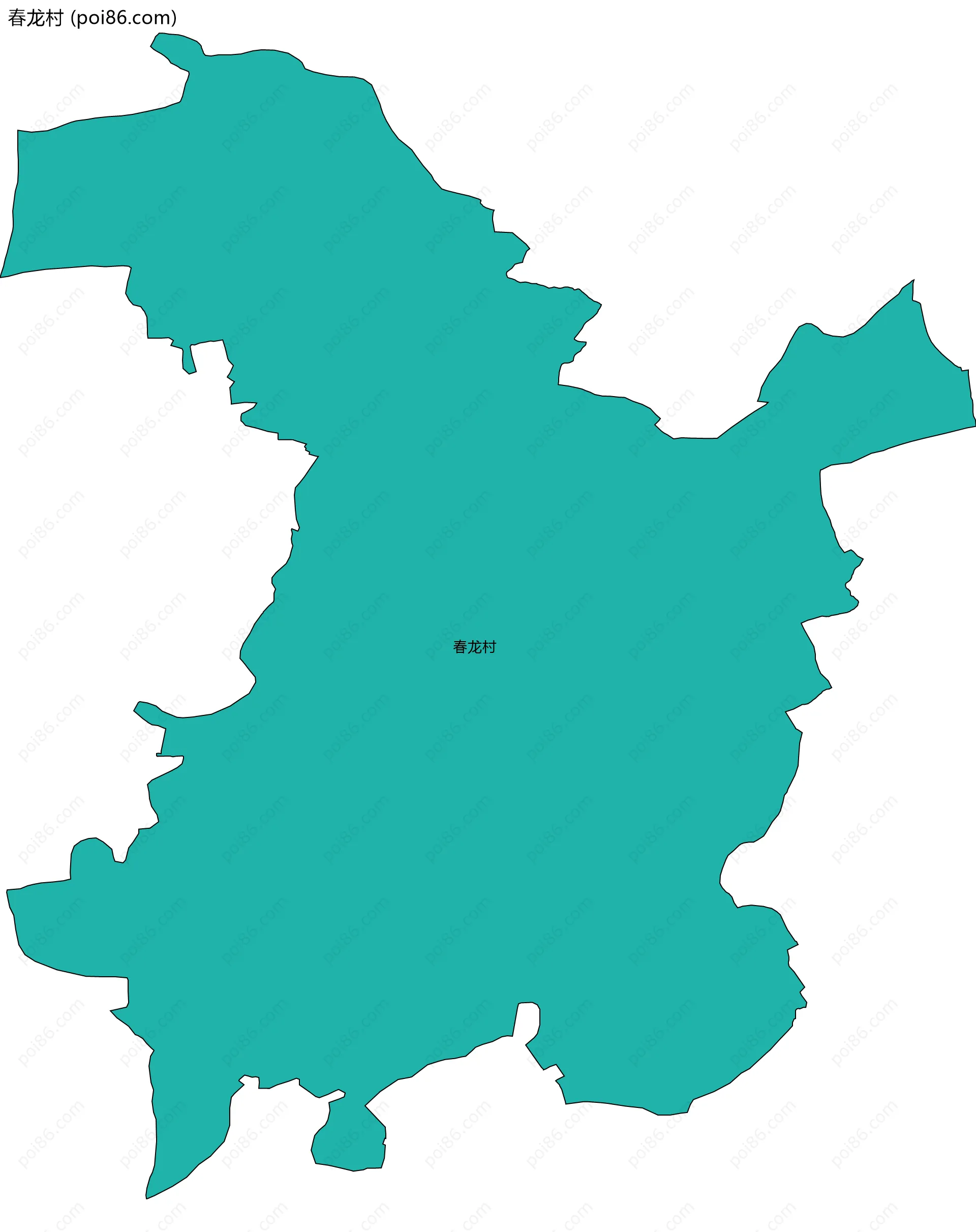 春龙村边界地图