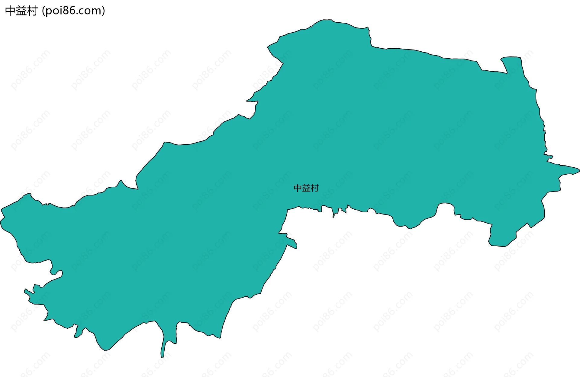 中益村边界地图