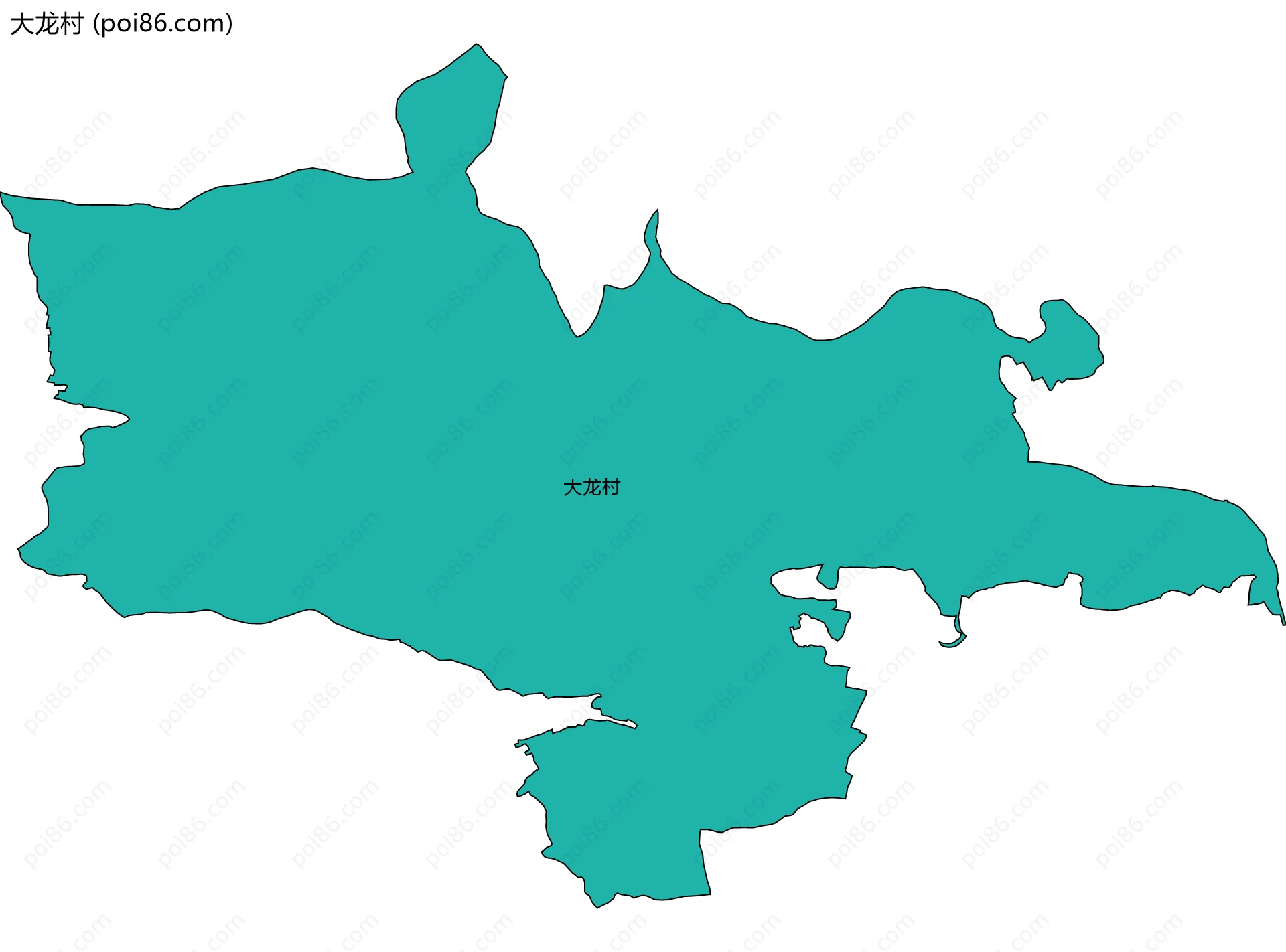 大龙村边界地图