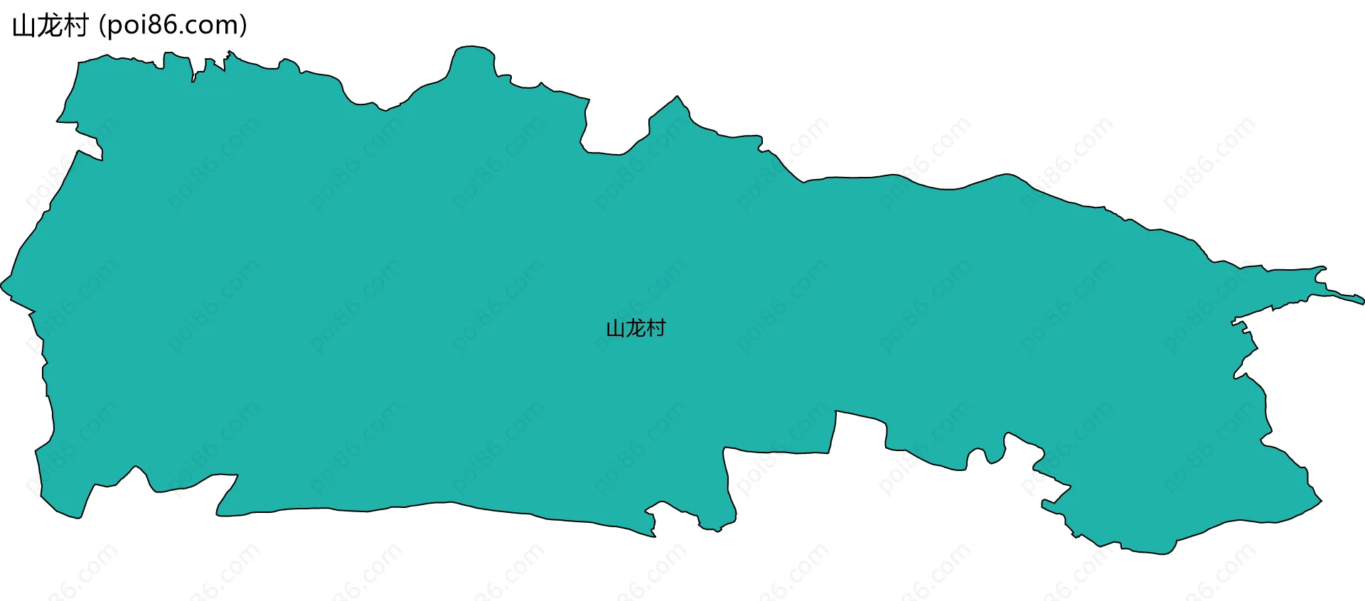 山龙村边界地图