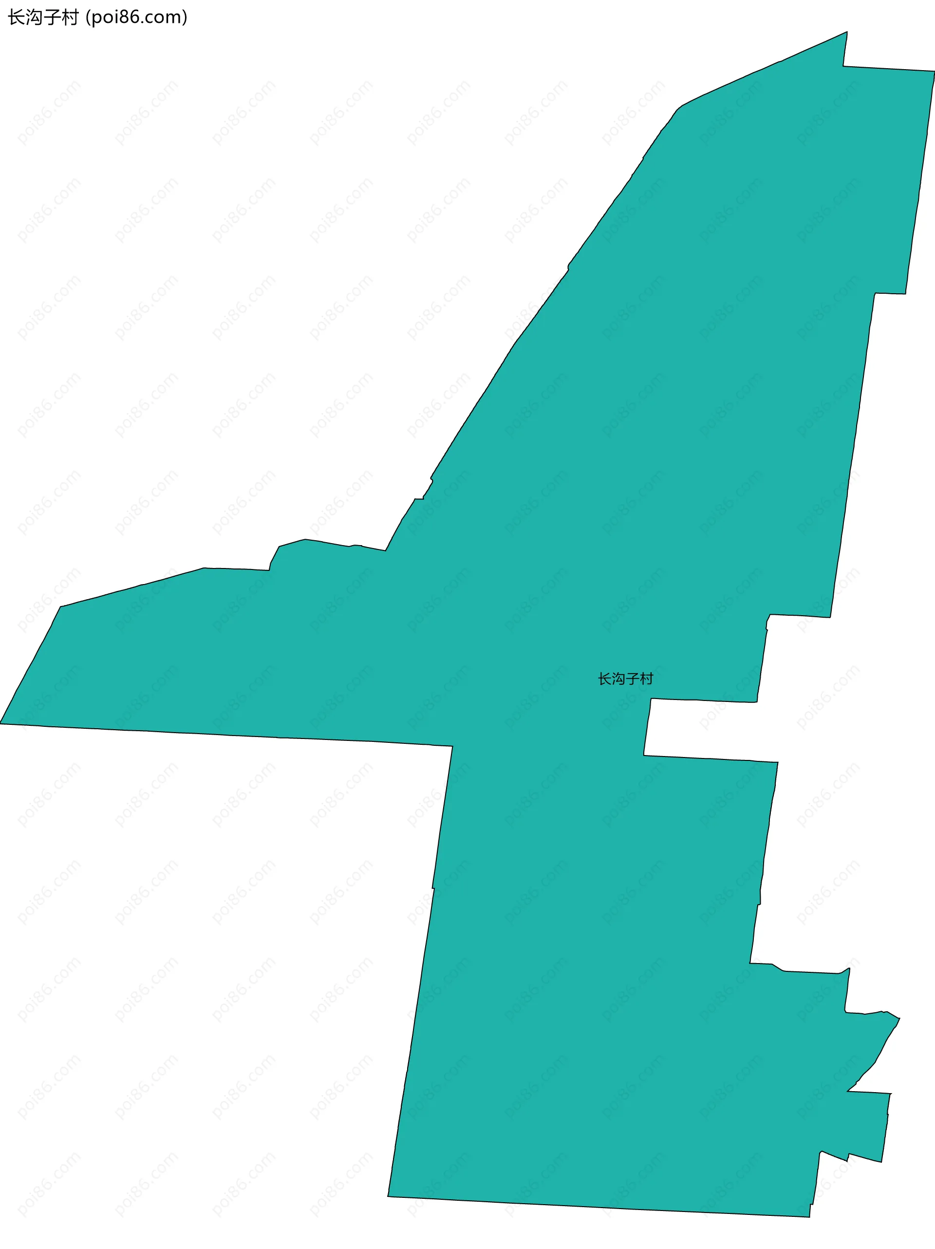 长沟子村边界地图