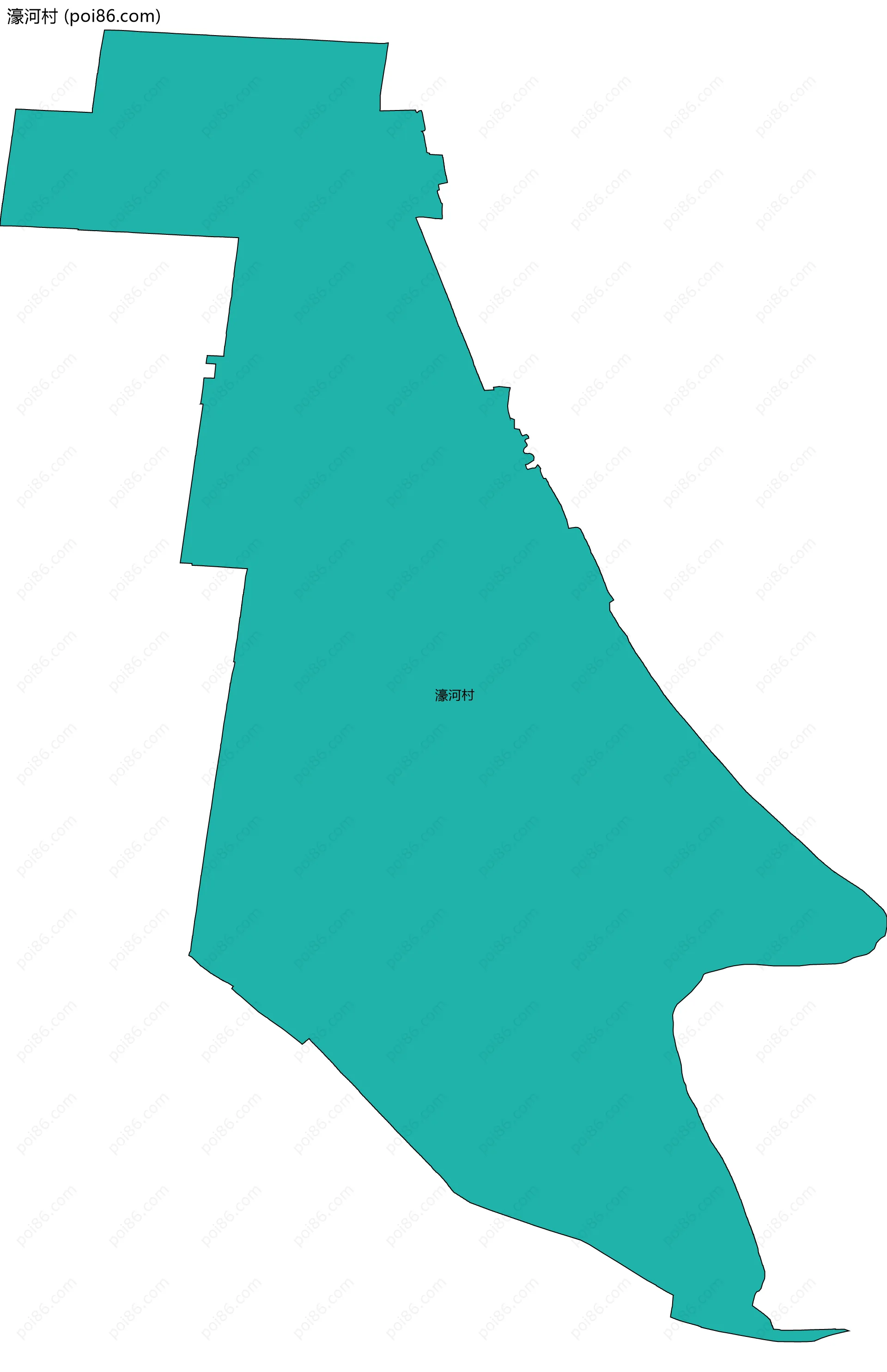 濠河村边界地图