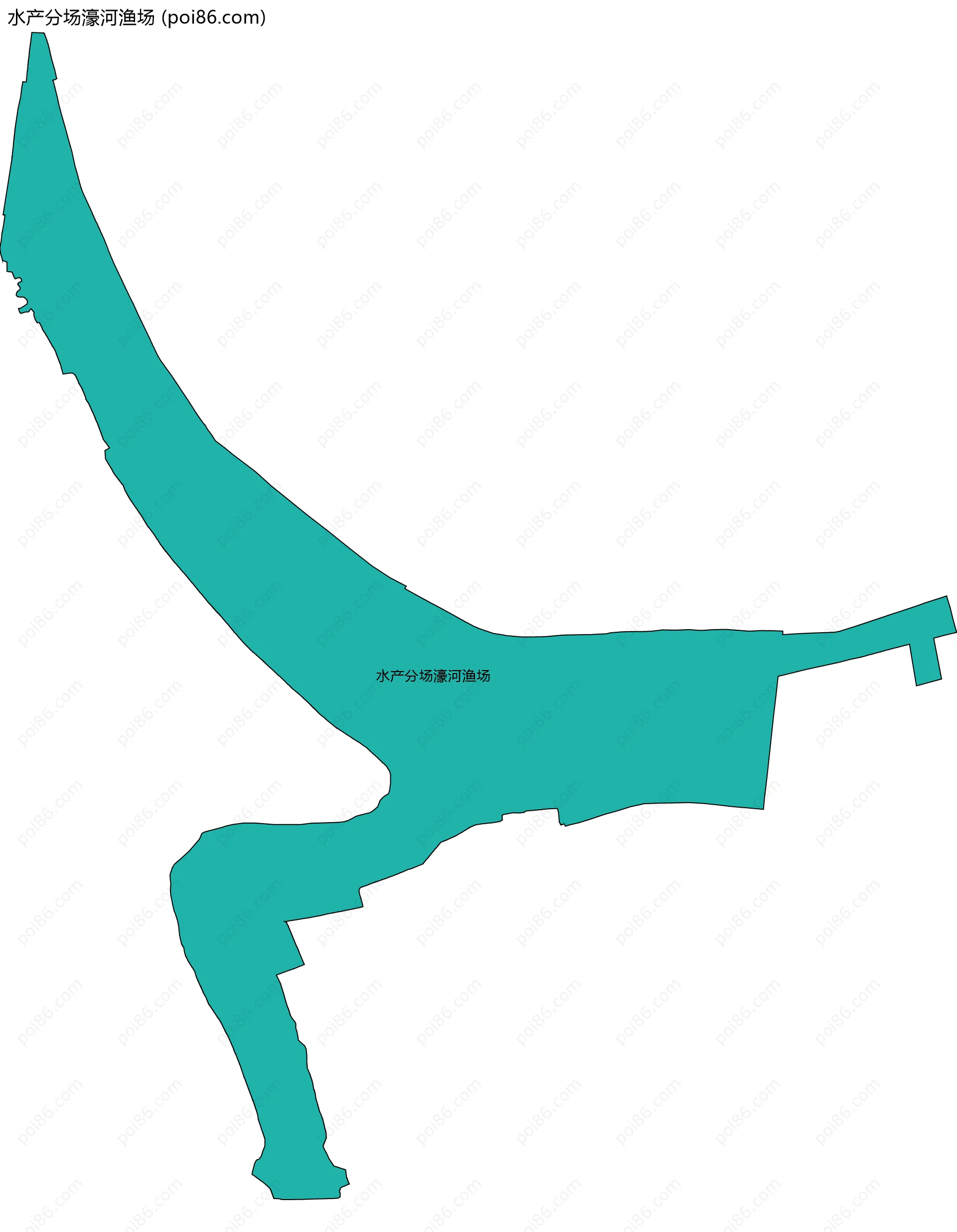 水产分场濠河渔场边界地图