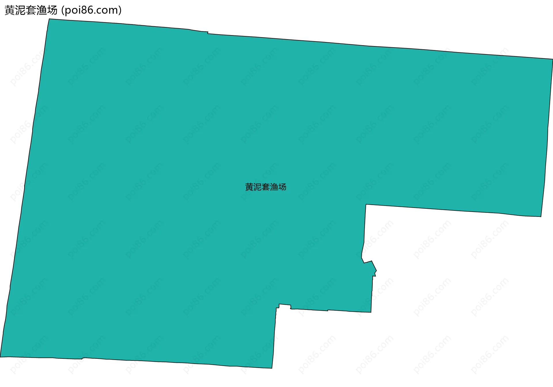 黄泥套渔场边界地图
