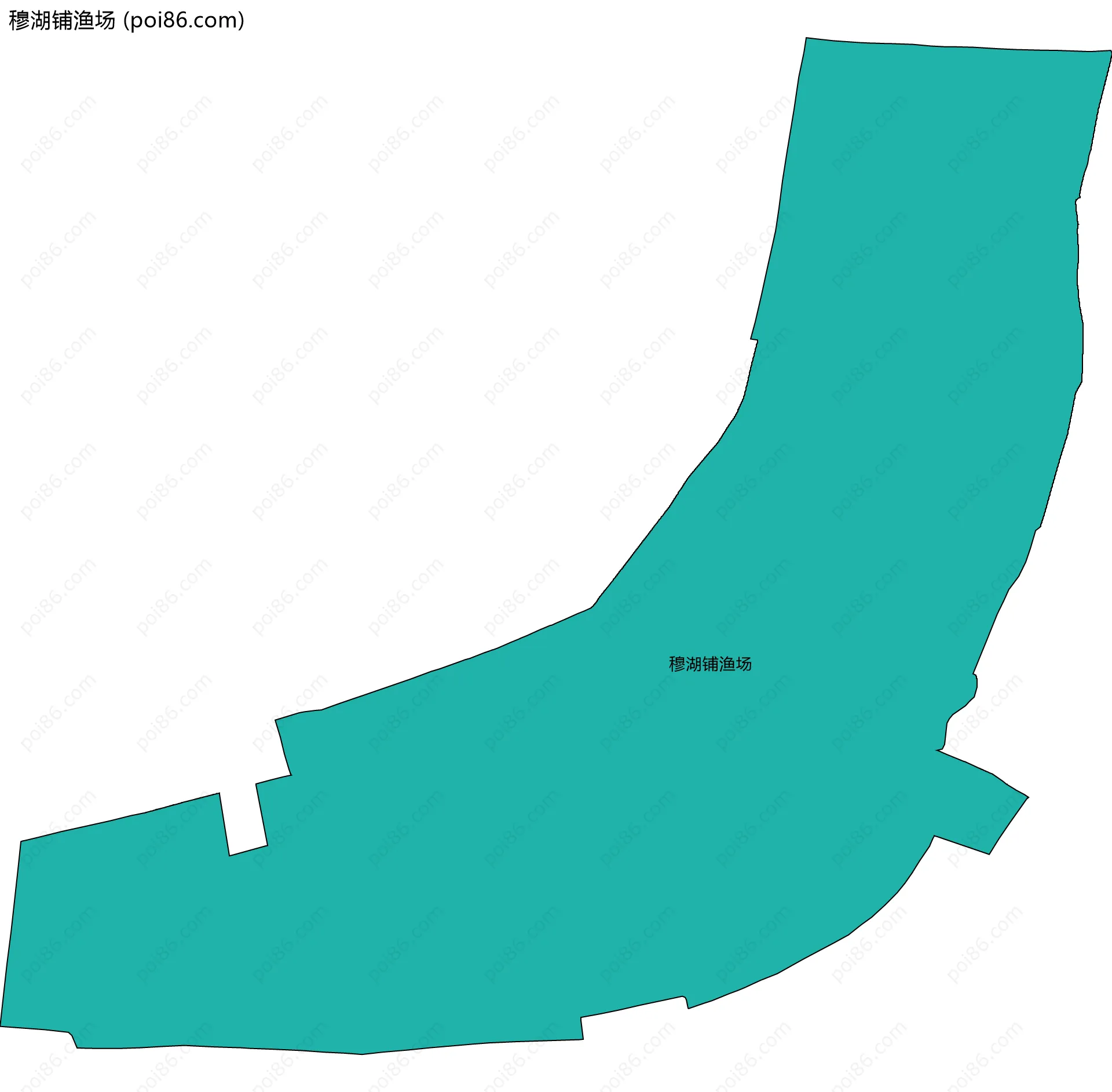 穆湖铺渔场边界地图