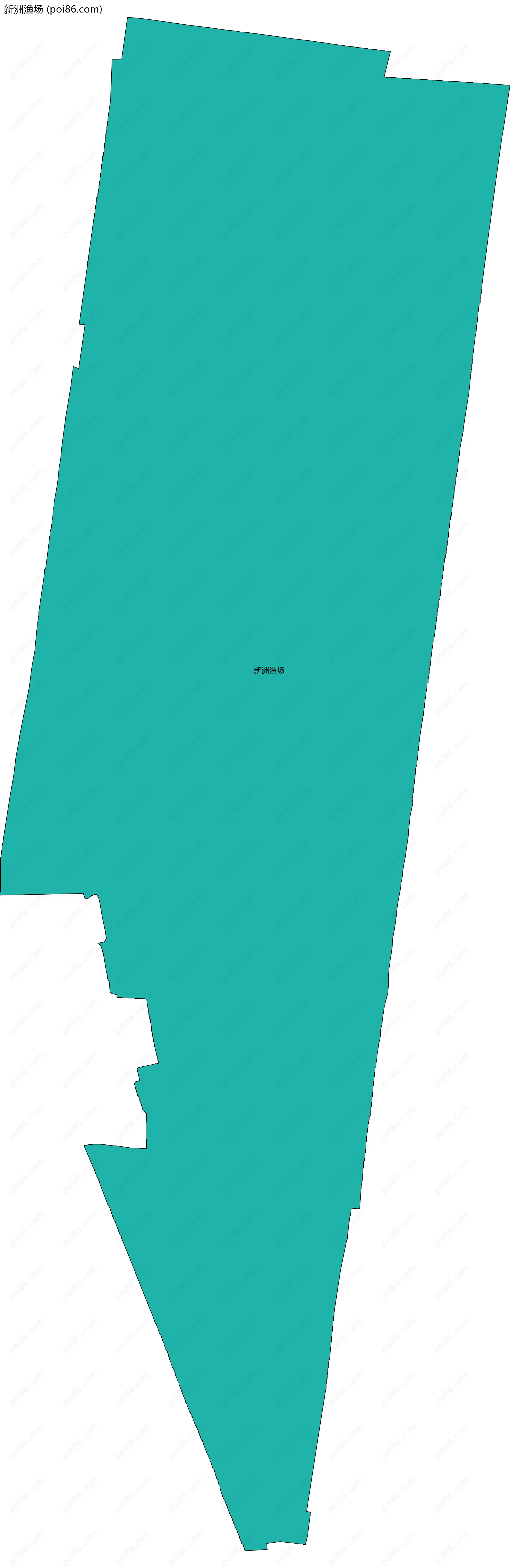 新洲渔场边界地图