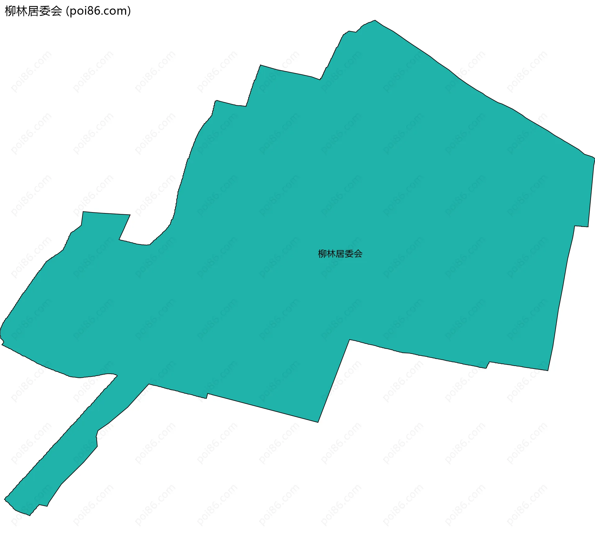 柳林居委会边界地图