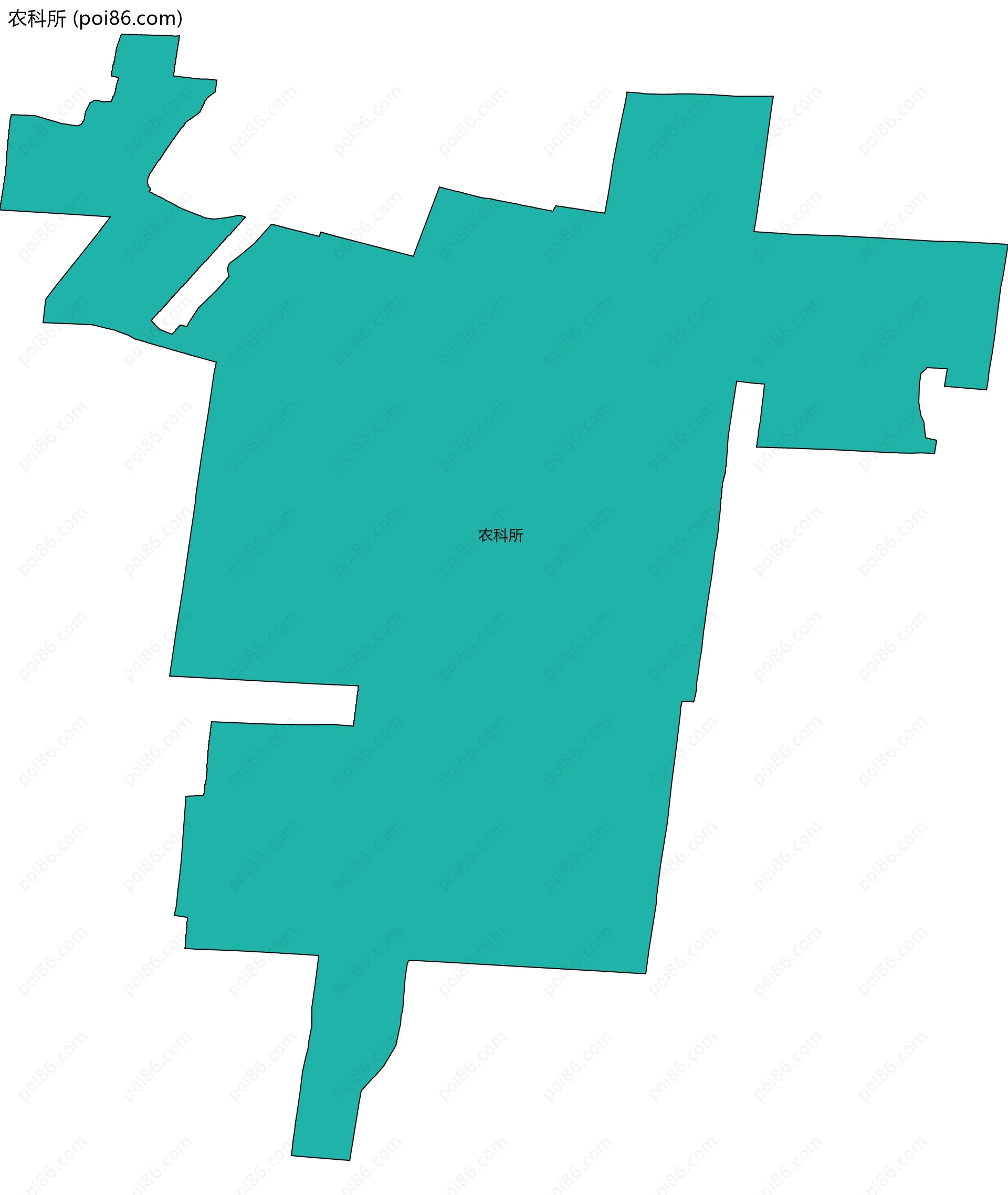 农科所边界地图